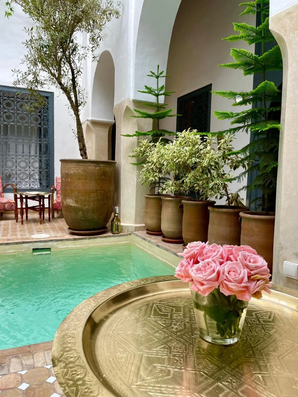 Swimming pool in Riad Magellan Yoga and Spa