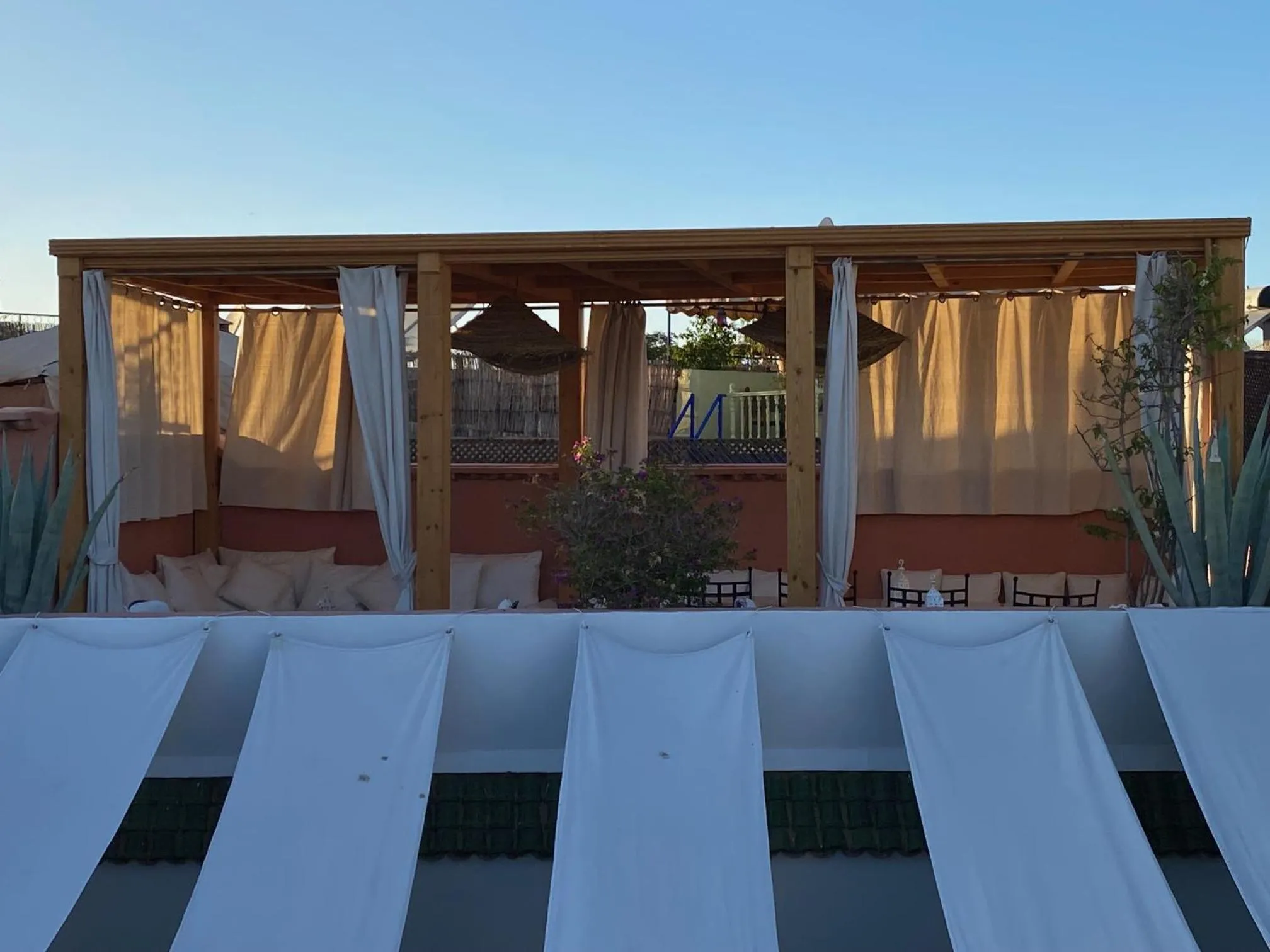 Patio in Riad Magellan Yoga and Spa