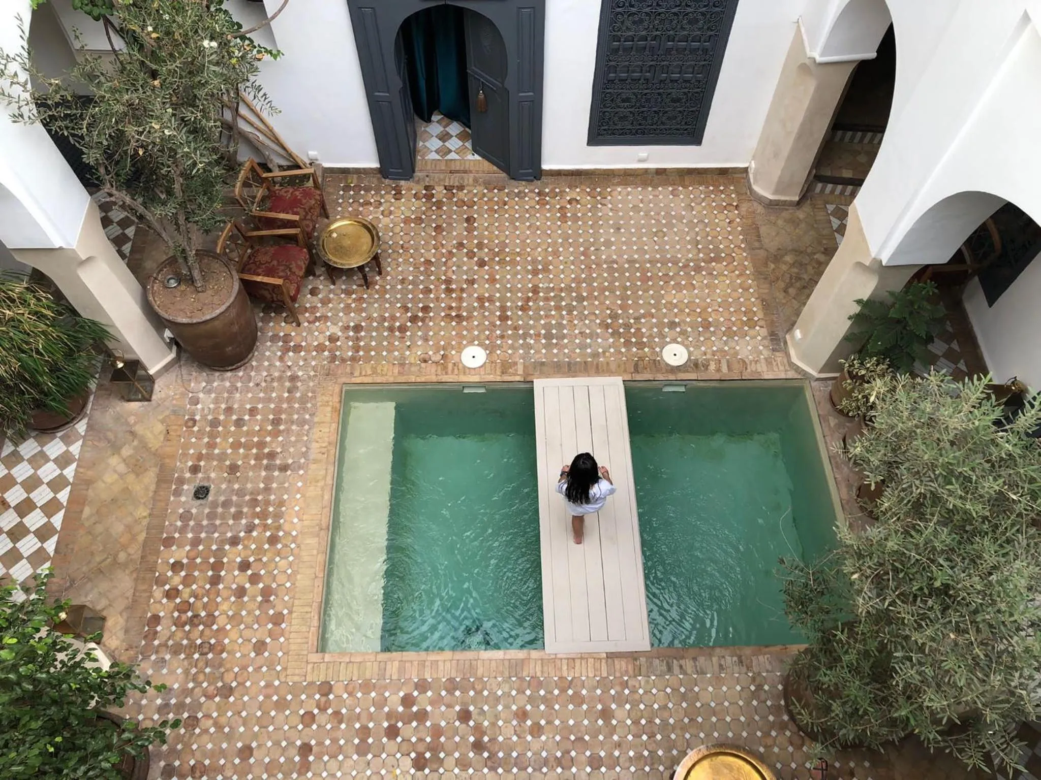 Swimming pool in Riad Magellan Yoga and Spa