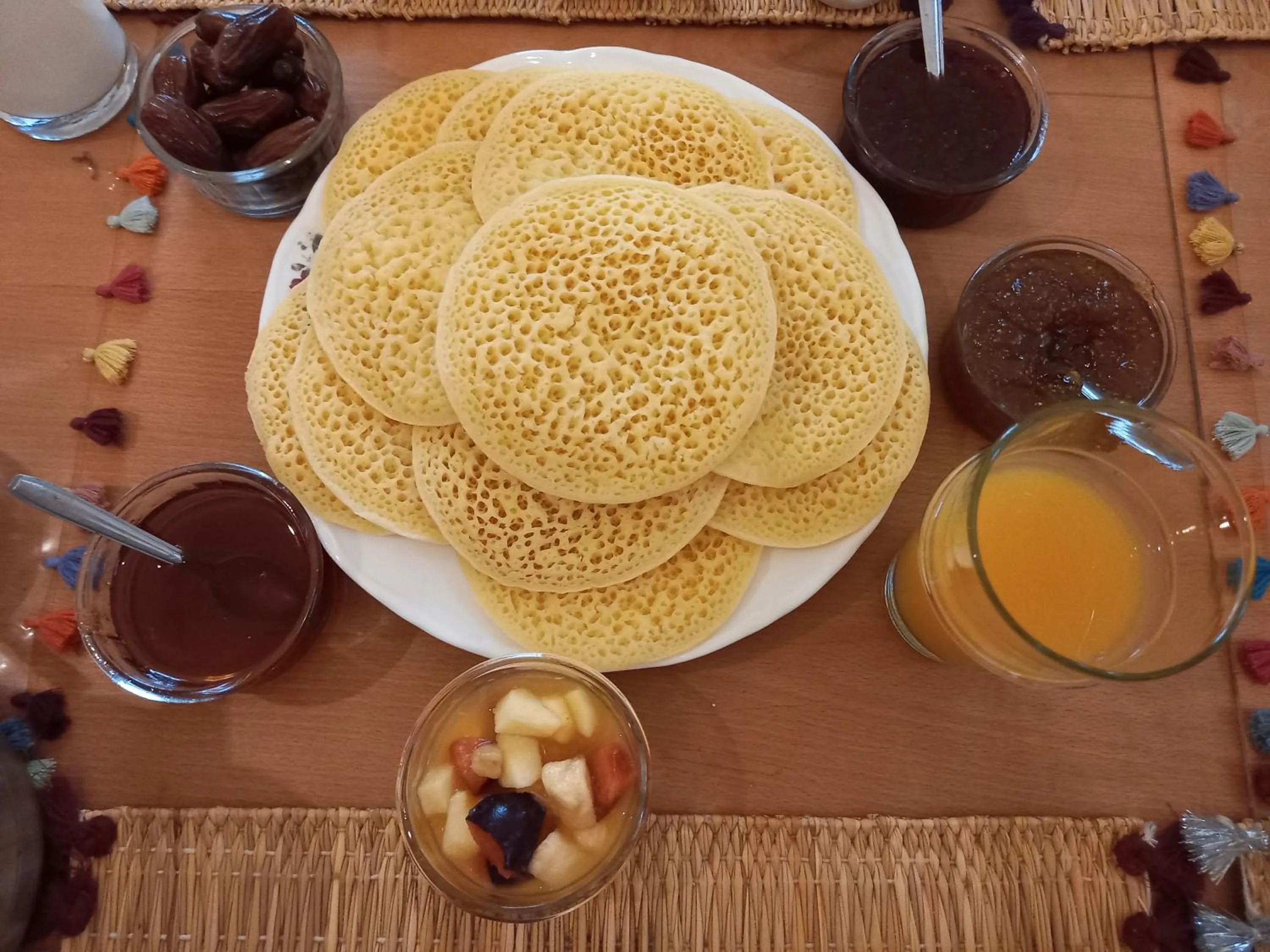 Food and drinks in Riad Magellan Yoga and Spa