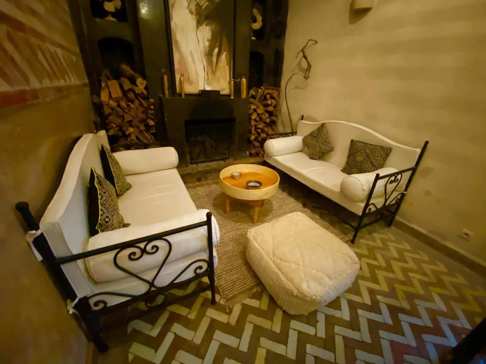 Living room in Riad Magellan Yoga and Spa