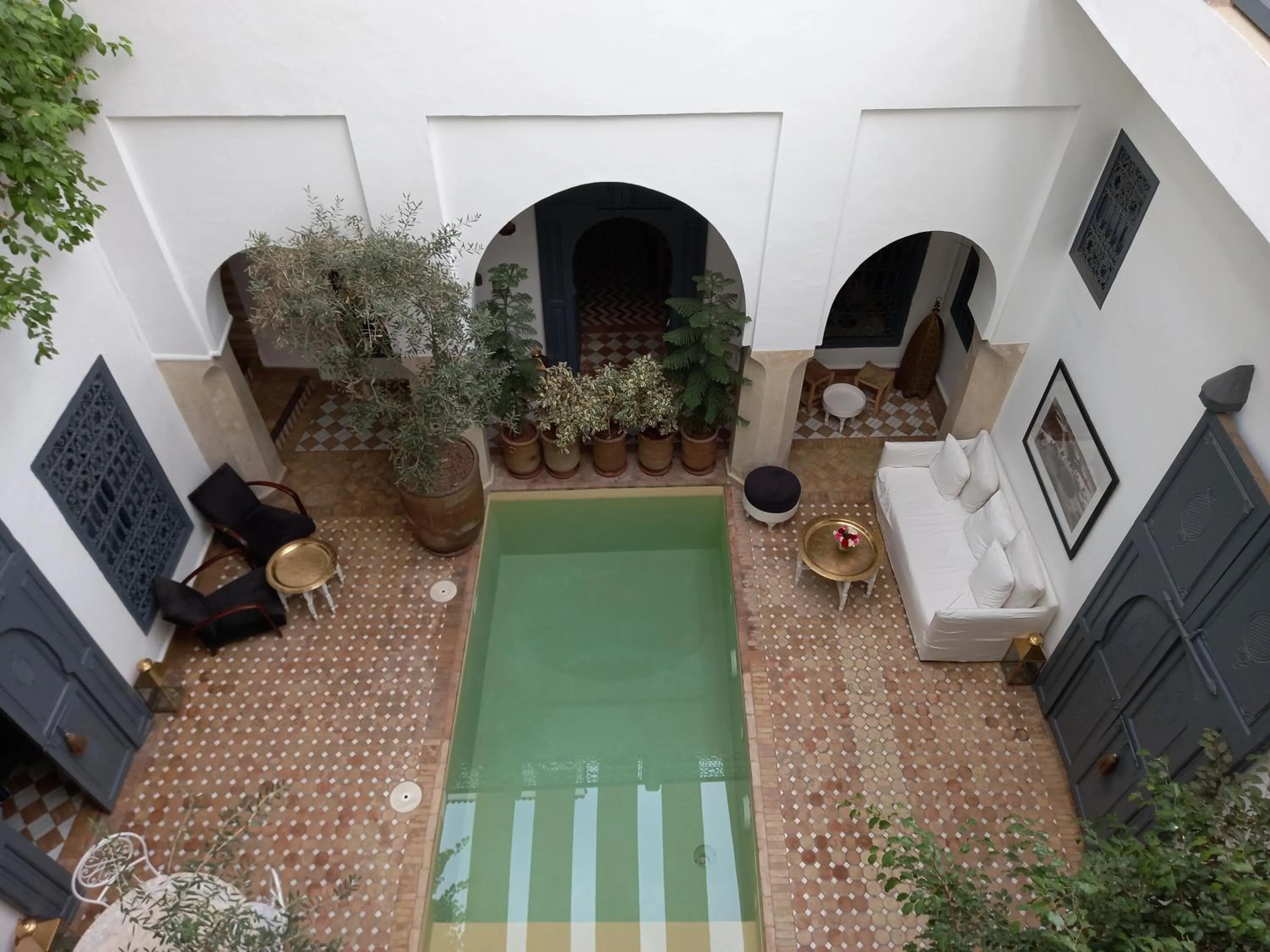 Patio in Riad Magellan Yoga and Spa