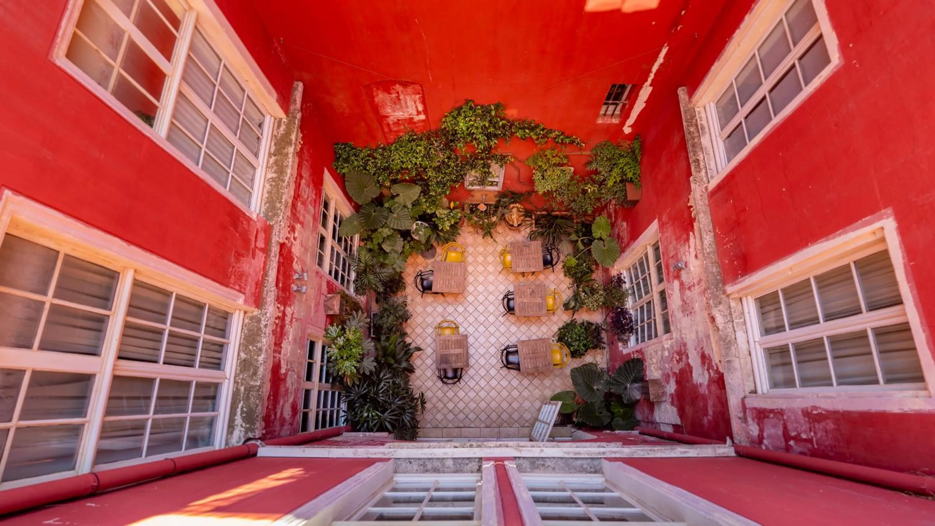 Patio in Hôtel Amphithéâtre