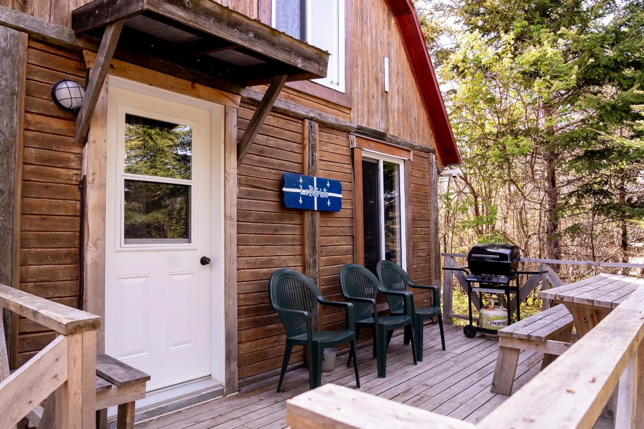 Patio in Auberge/Chalet Griffon Aventure