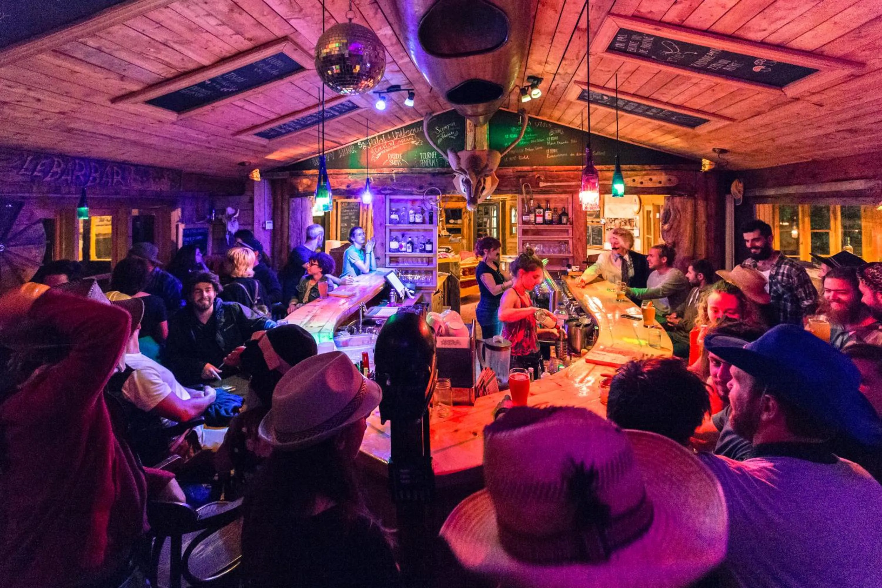 Lounge or bar in Auberge/Chalet Griffon Aventure