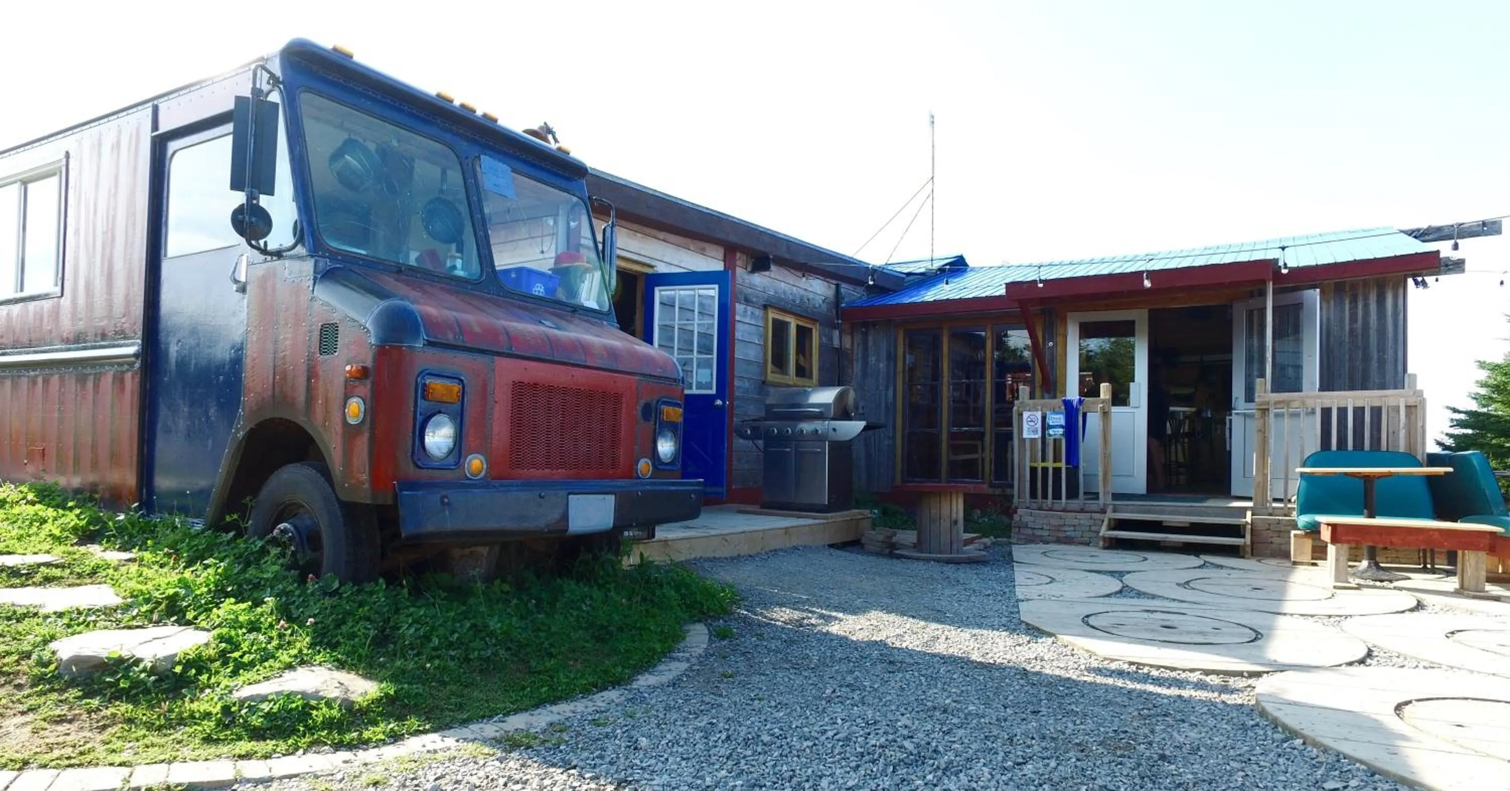 Patio in Auberge/Chalet Griffon Aventure