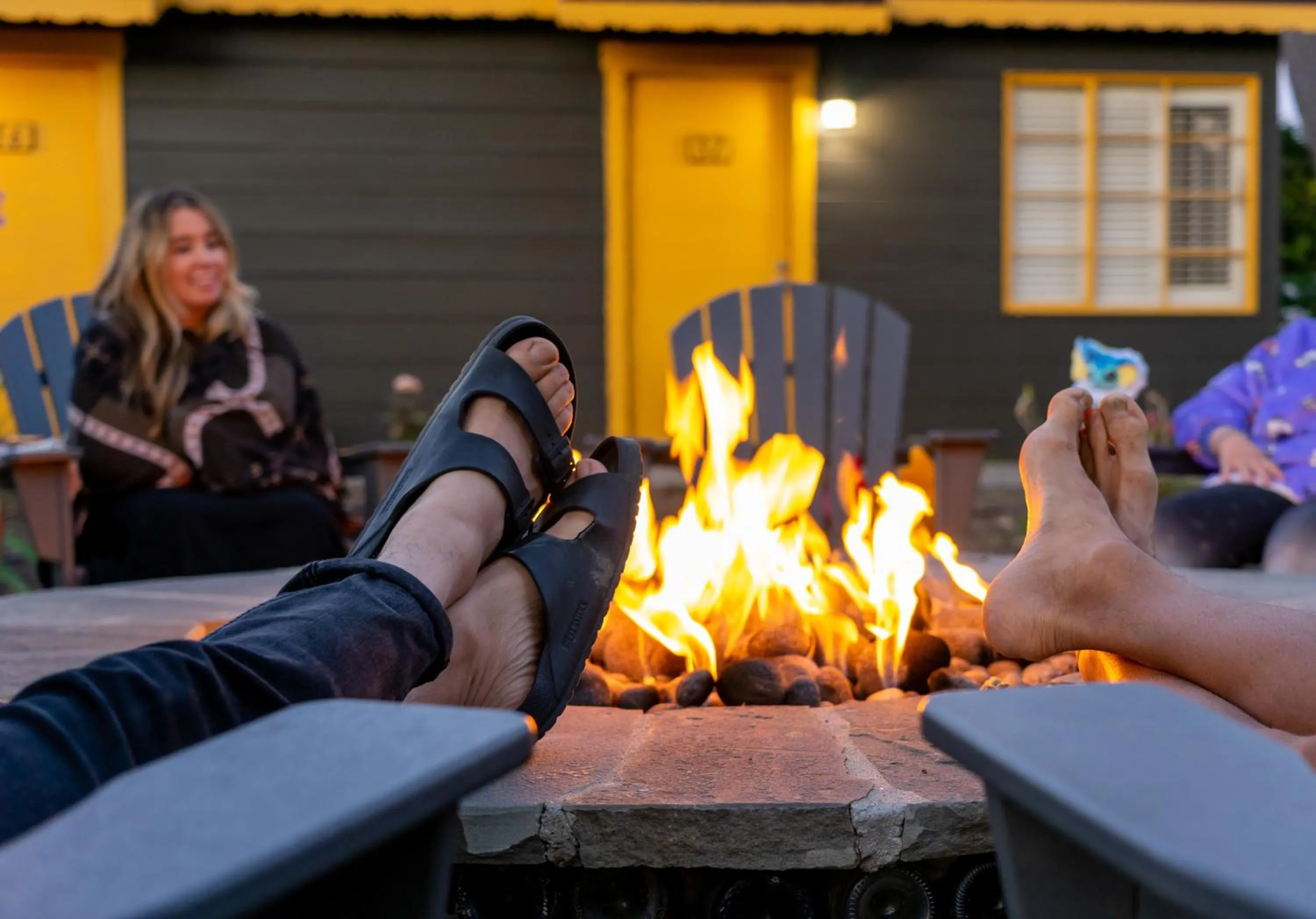 fireplace in Carmel River Inn & Cottages
