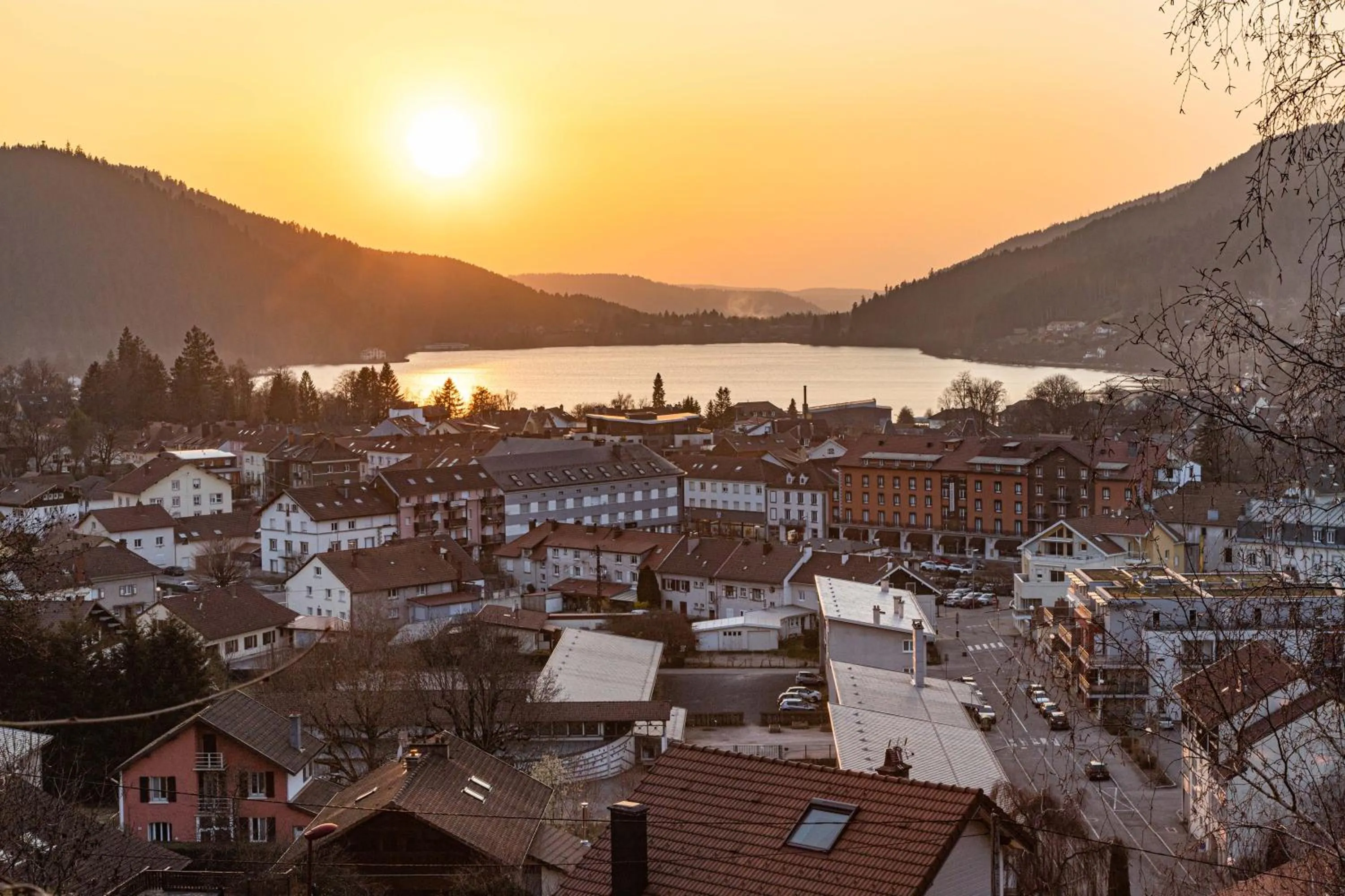 Sunset in Chambres d'hôtes Domaine des Iris