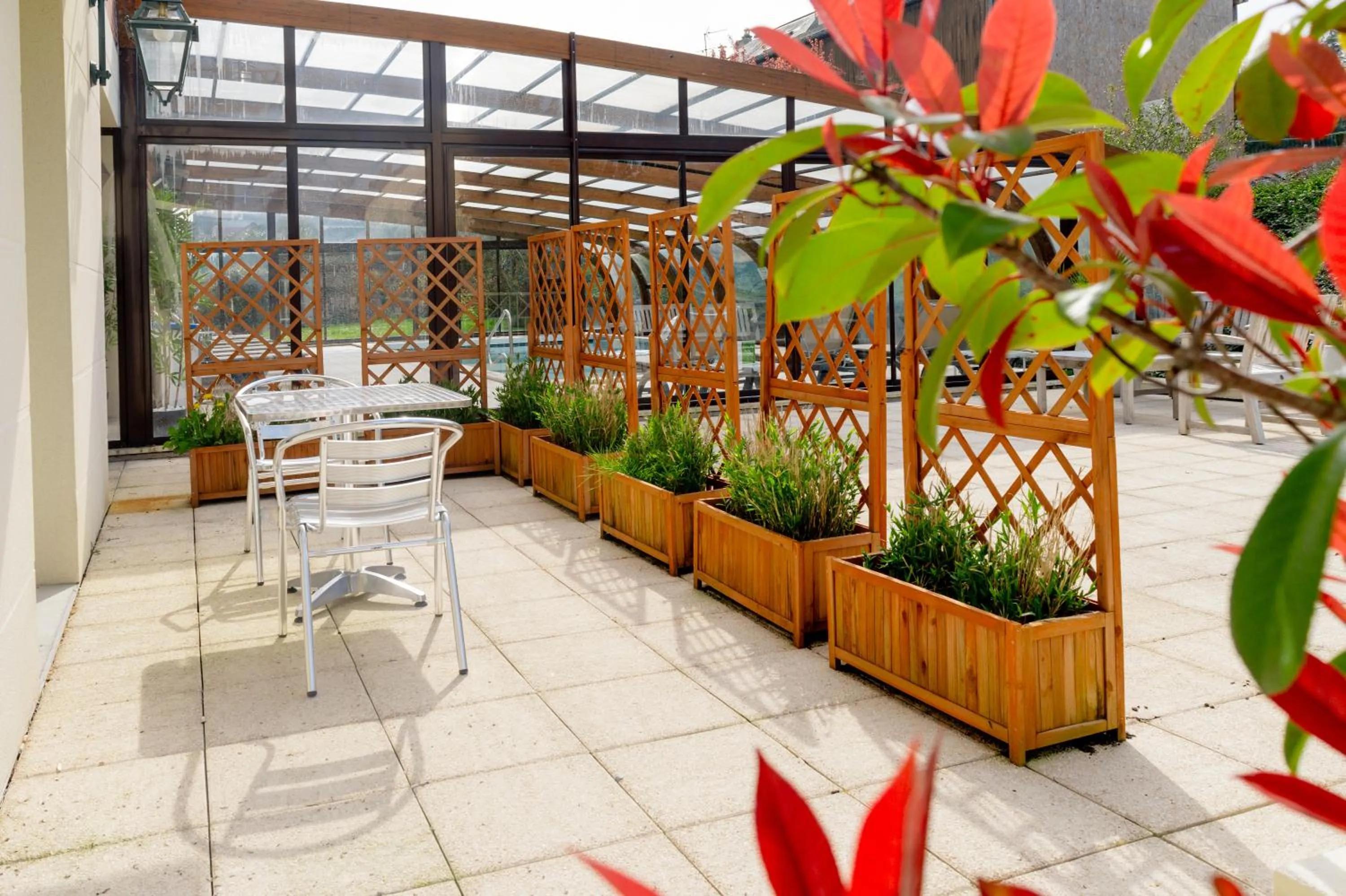 Patio in Tulip Inn Honfleur Residence &amp; Spa