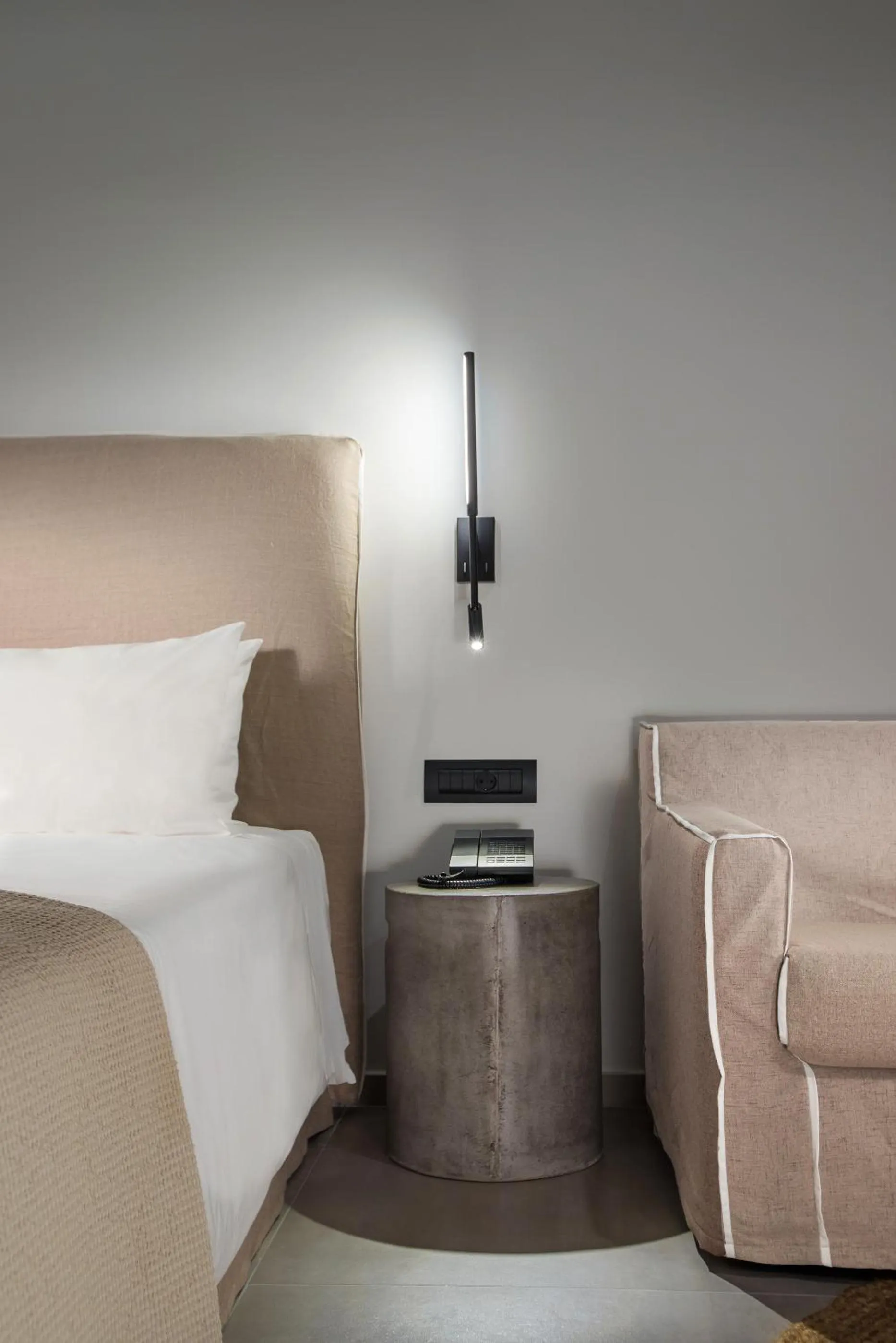 Bed in Caravia Beach Hotel