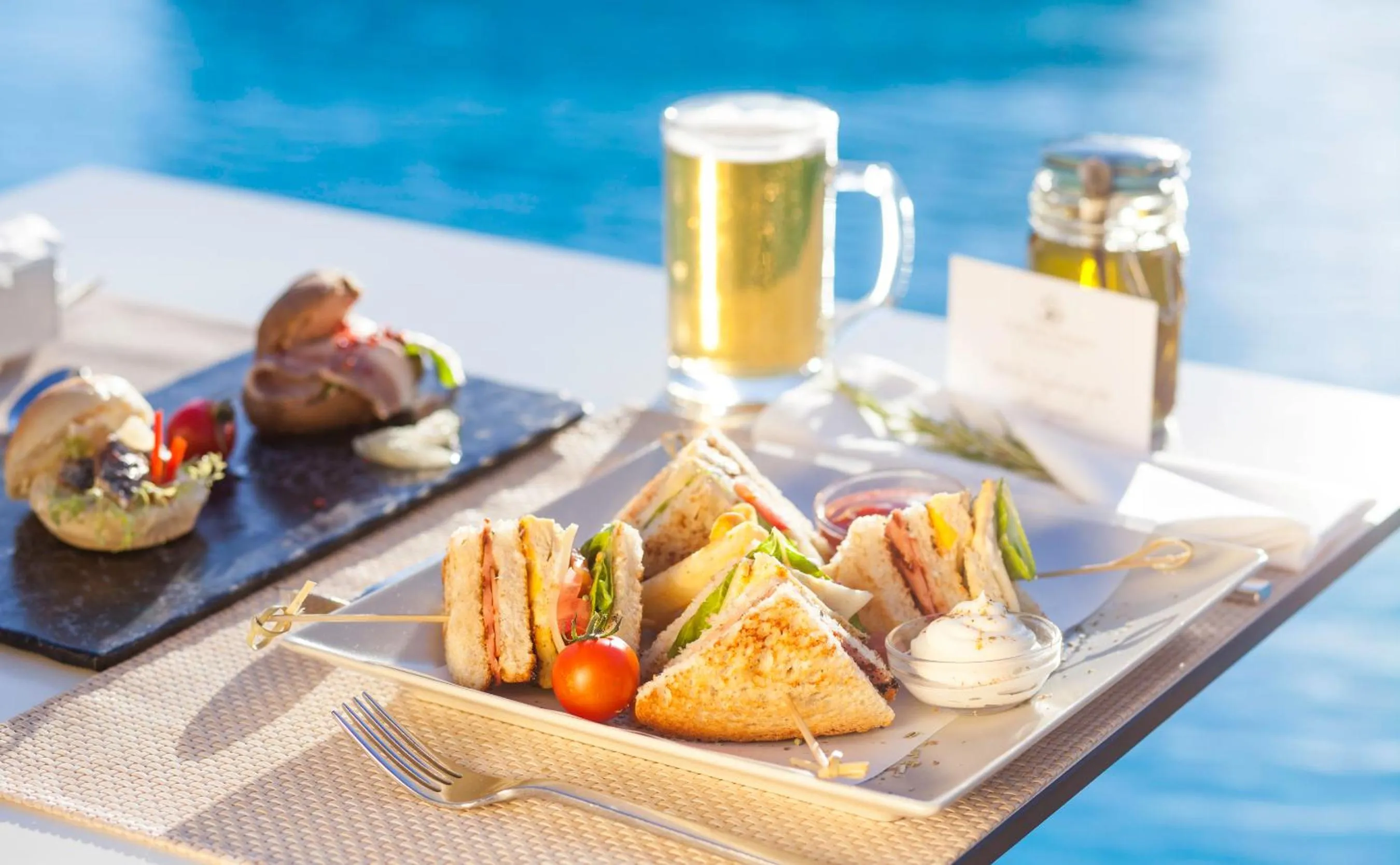 Food close-up in Caravia Beach Hotel