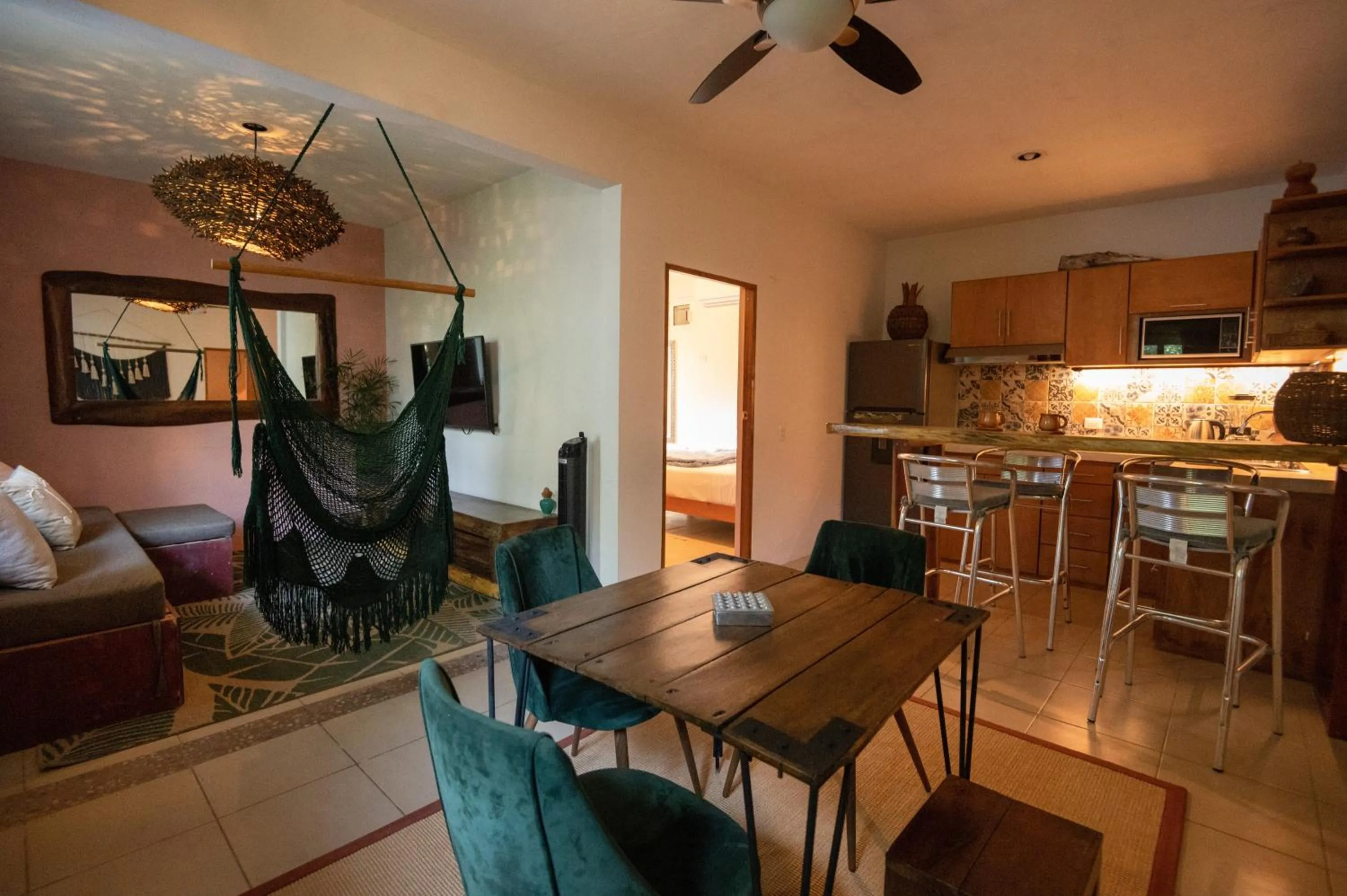 Living room in Huaya Camp