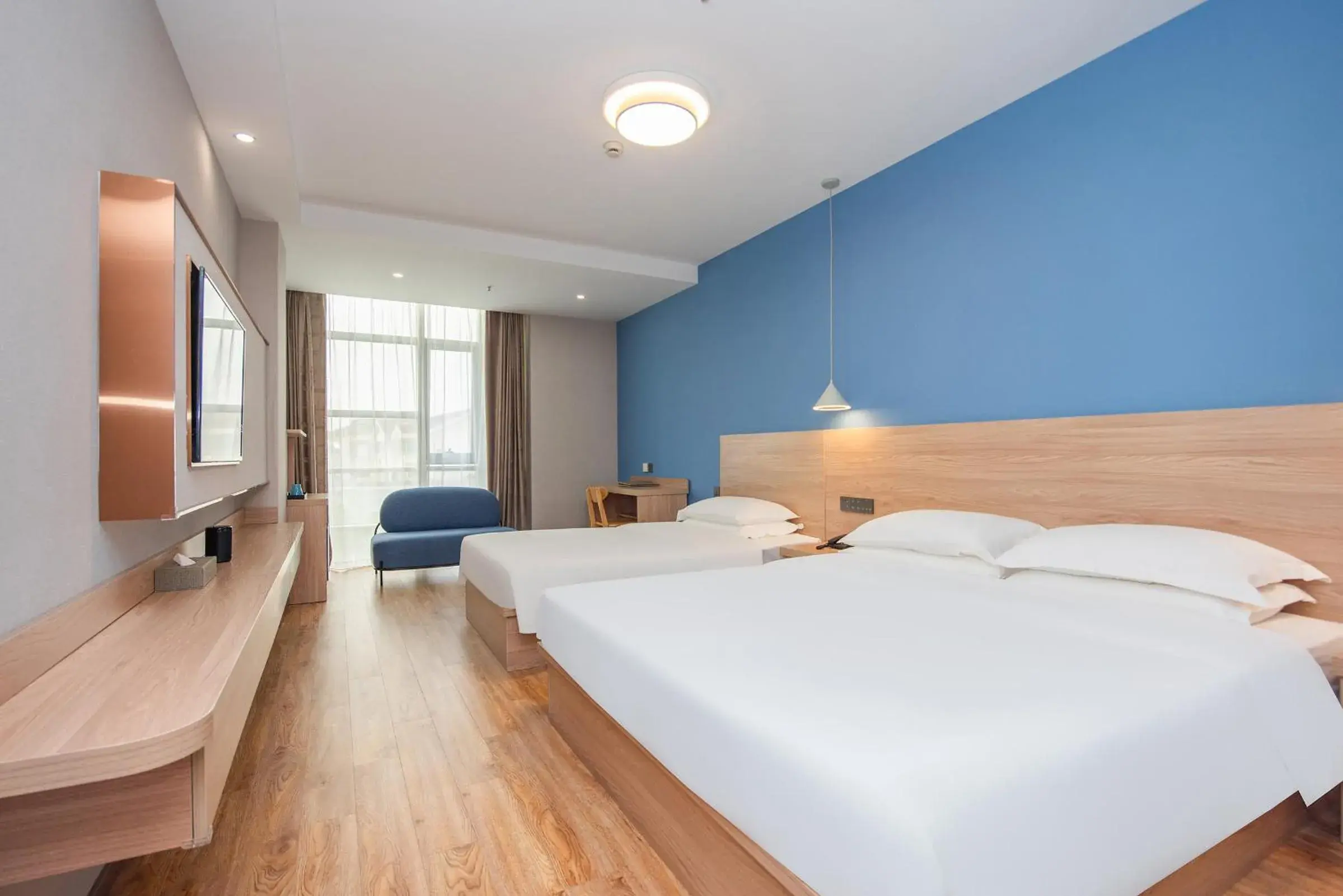 Photo of the whole room, Bed in Future Shangju Hotel Photo of the whole room, Bed in Future Shangju Hotel