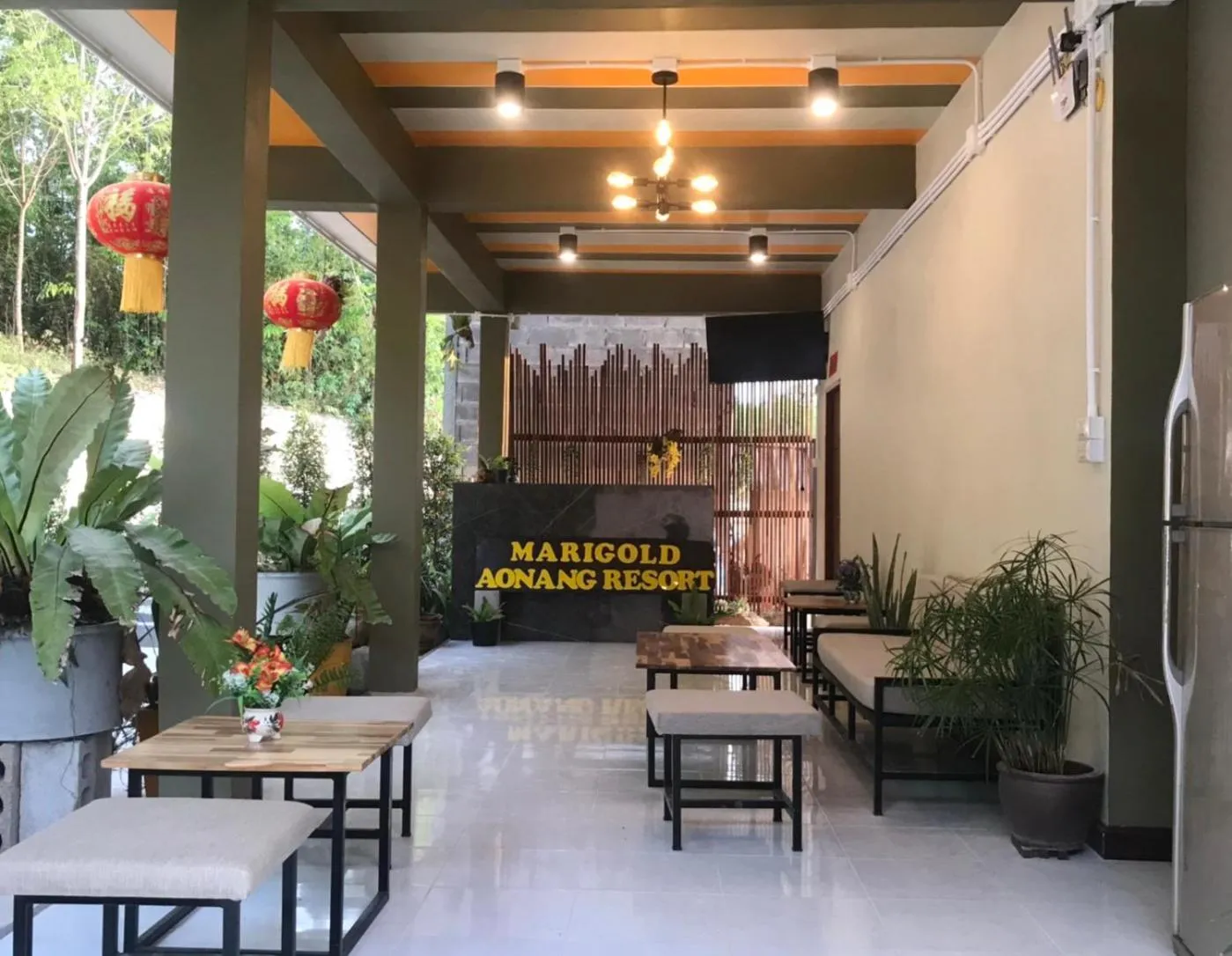 Communal lounge/ TV room in Marigold Aonang Resort