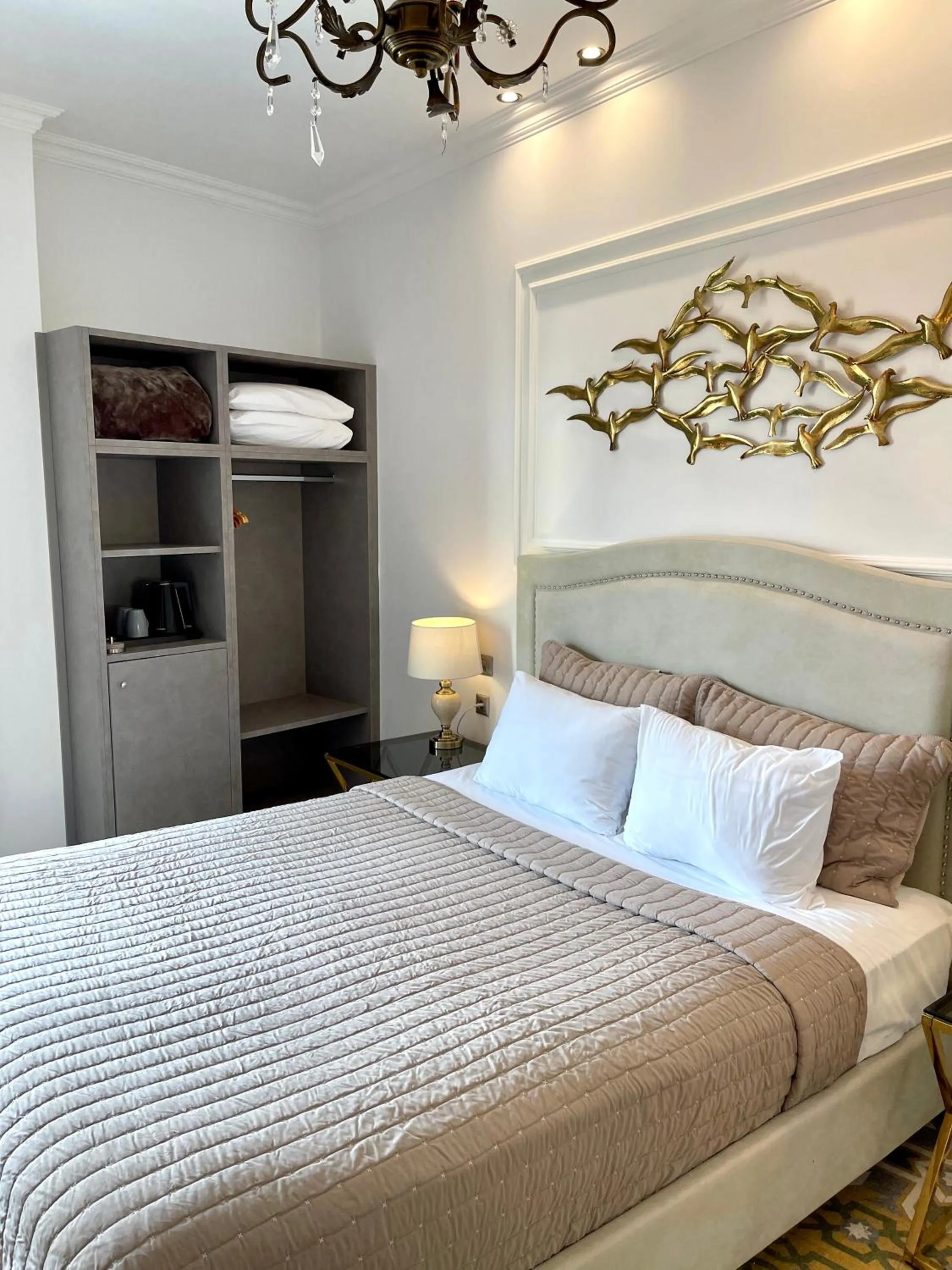 Bed in Arxontiko Hotel