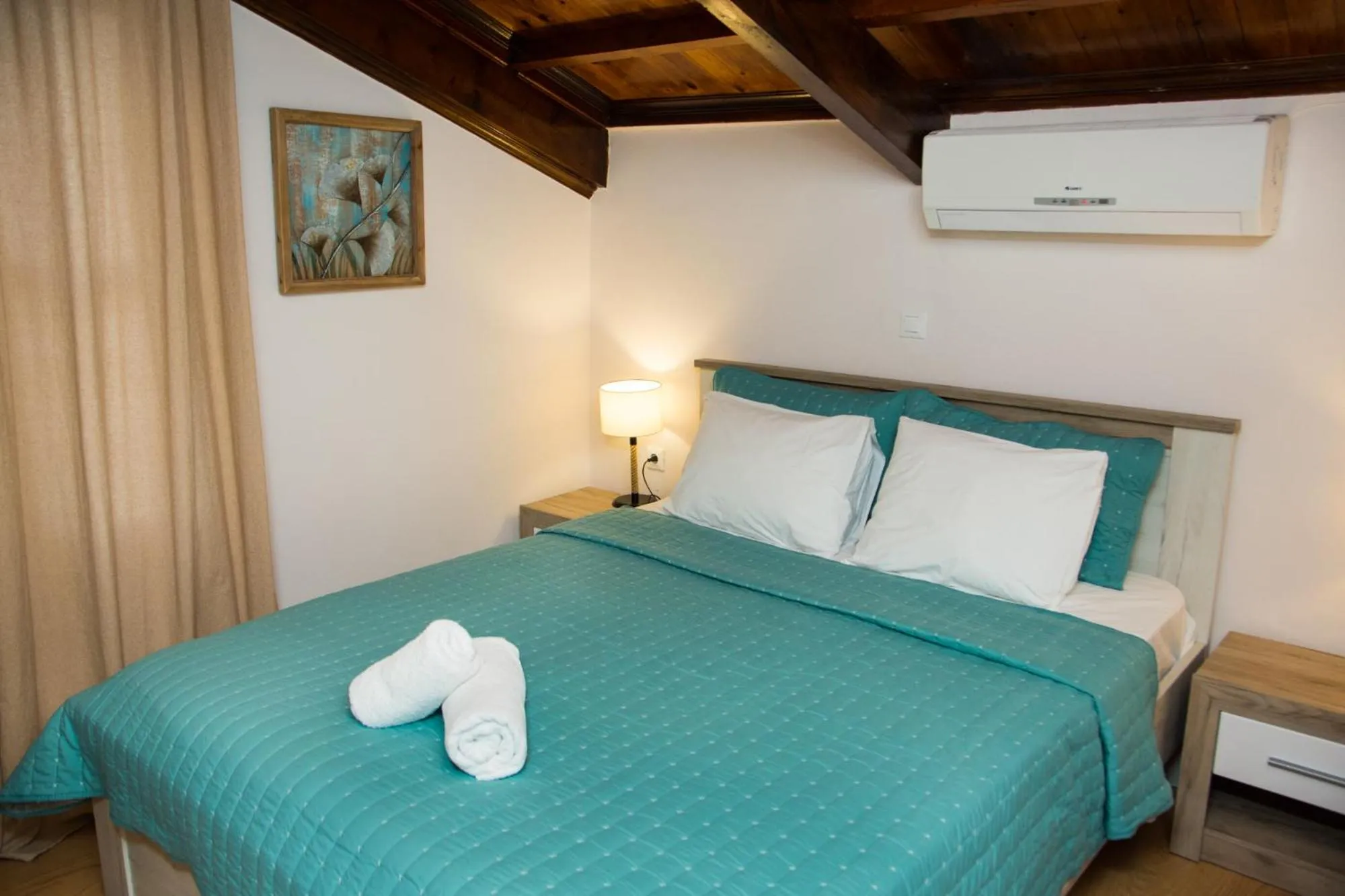 Bed in Arxontiko Hotel