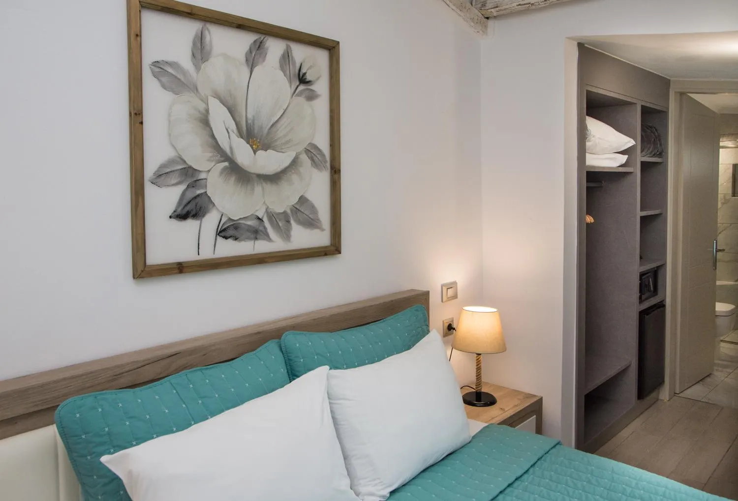 Bed in Arxontiko Hotel