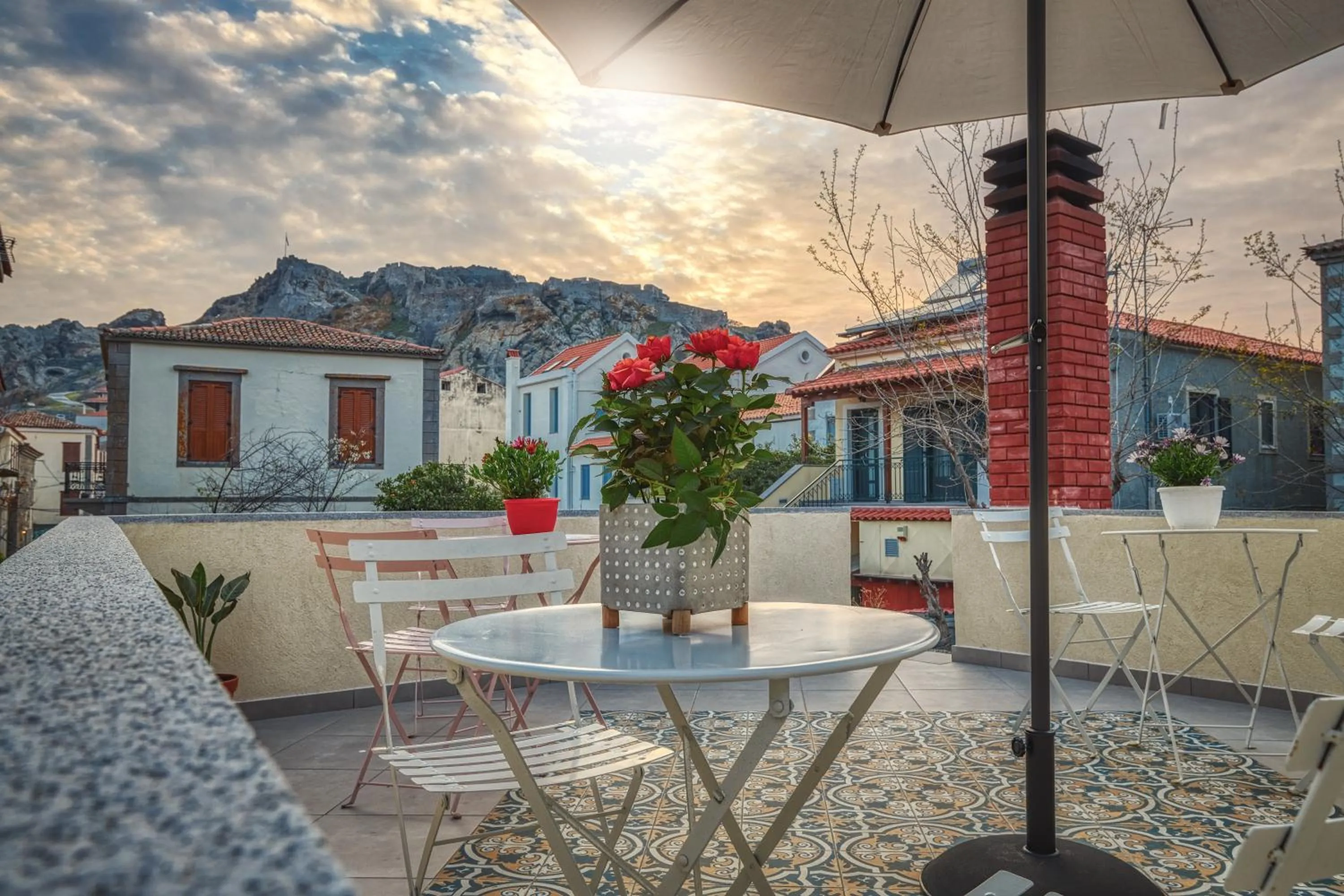 Balcony/Terrace in Arxontiko Hotel