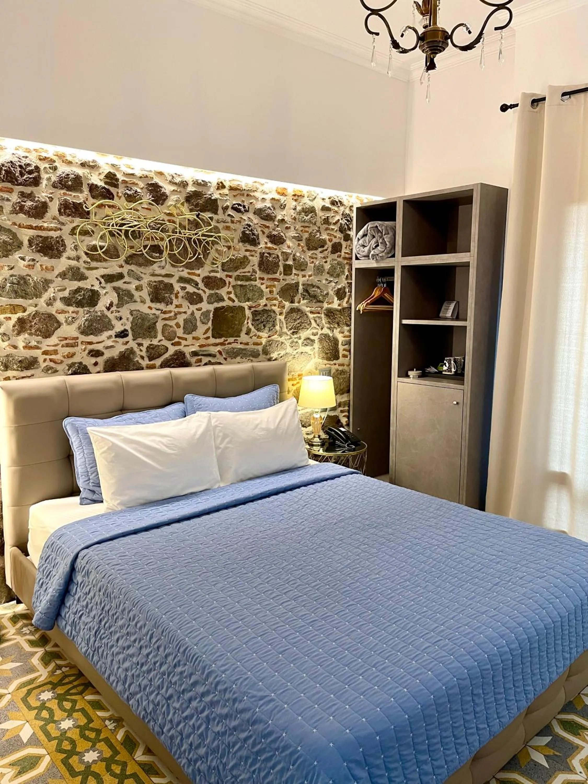 Bed in Arxontiko Hotel