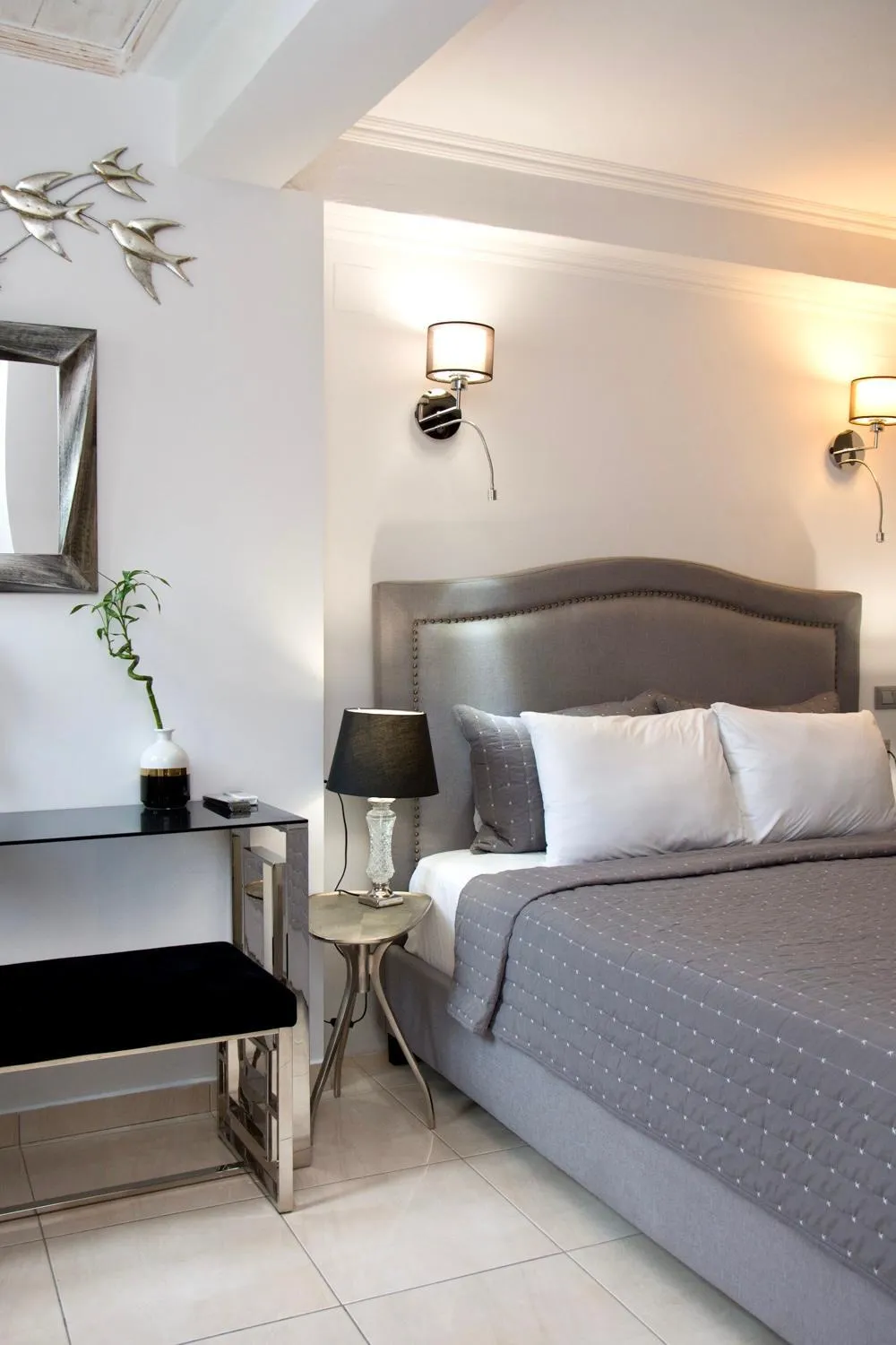 Bed in Arxontiko Hotel