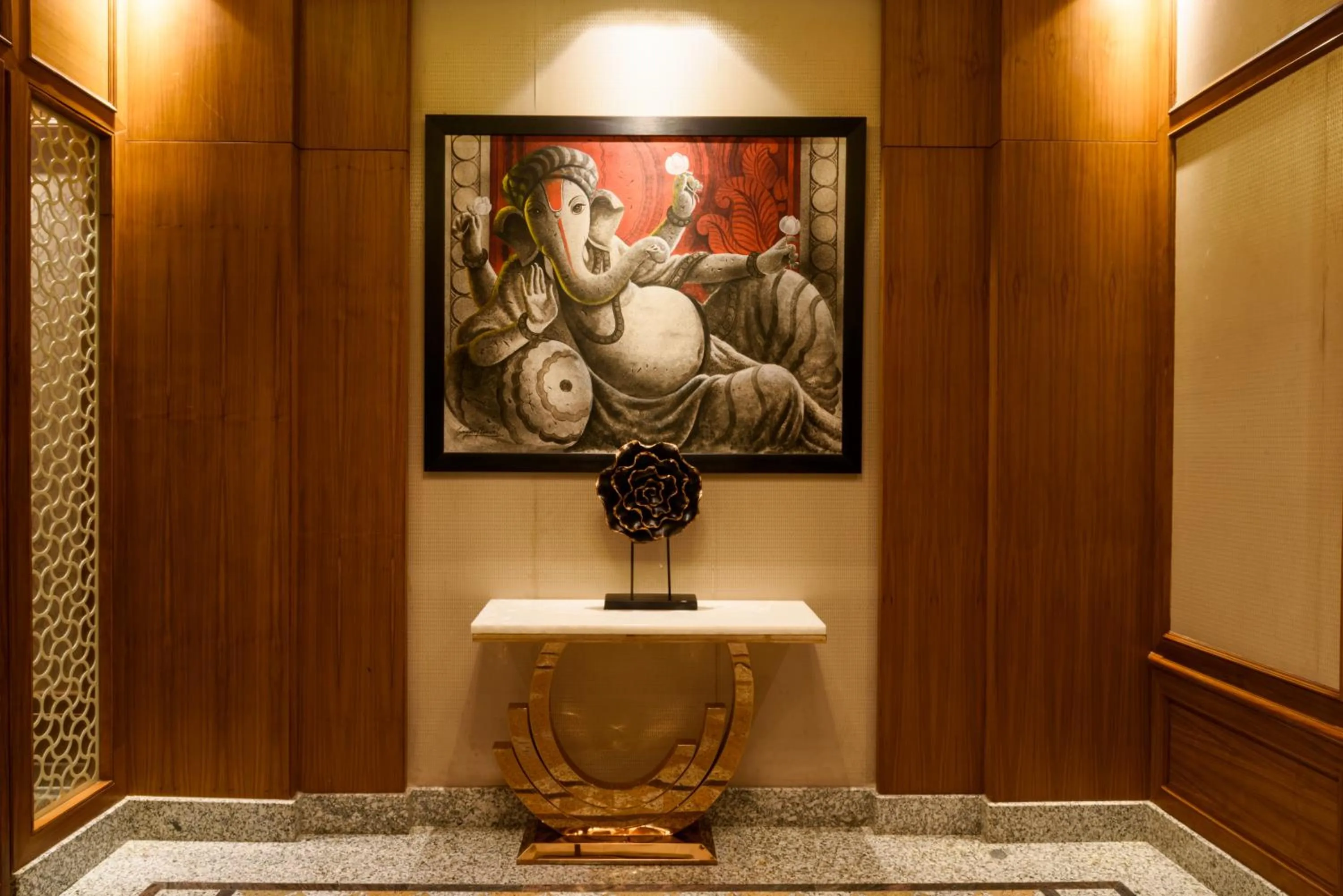 Decorative detail in The Greenwood Resort, Guwahati