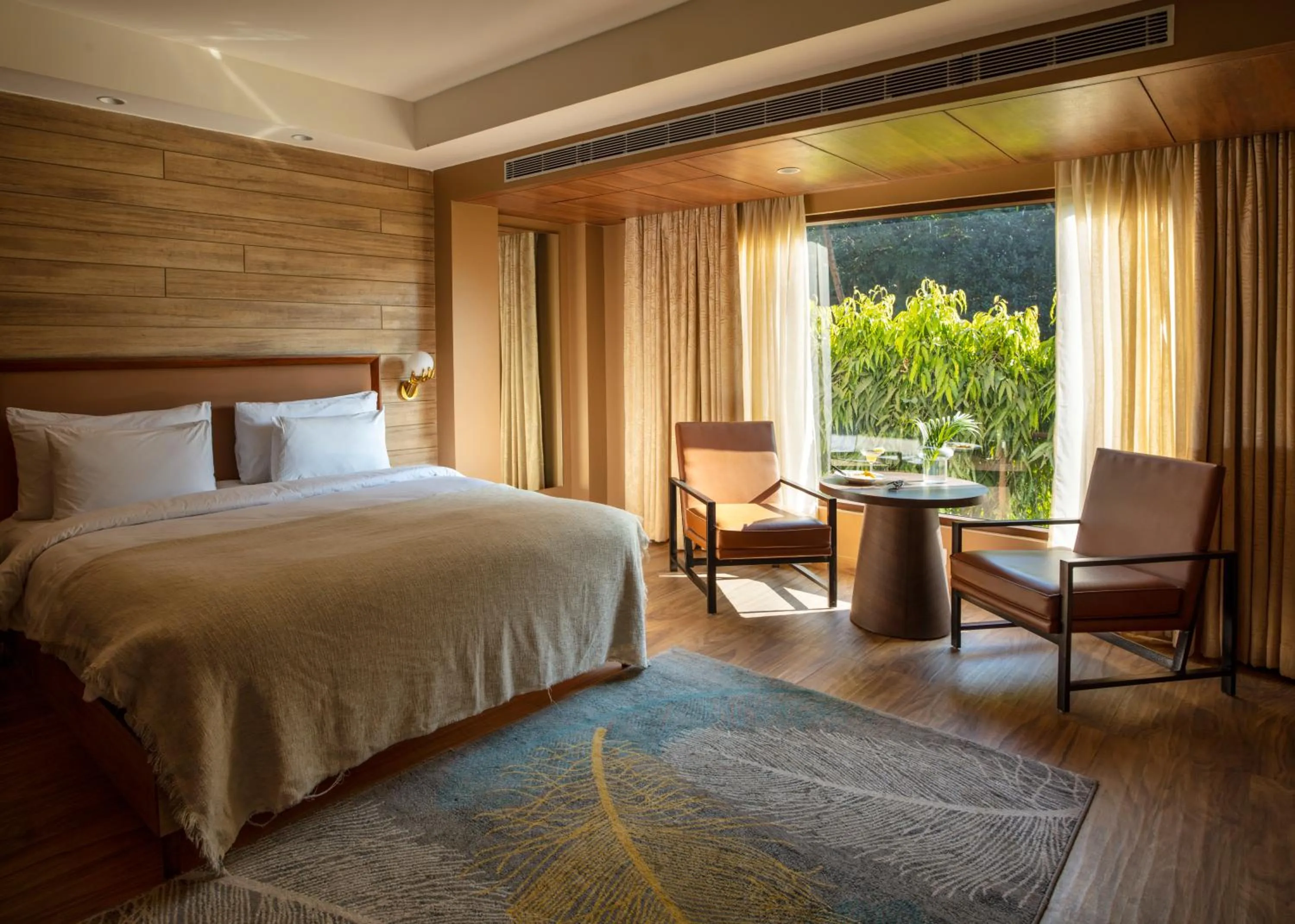 View (from property/room), Bed in The Greenwood Resort, Guwahati