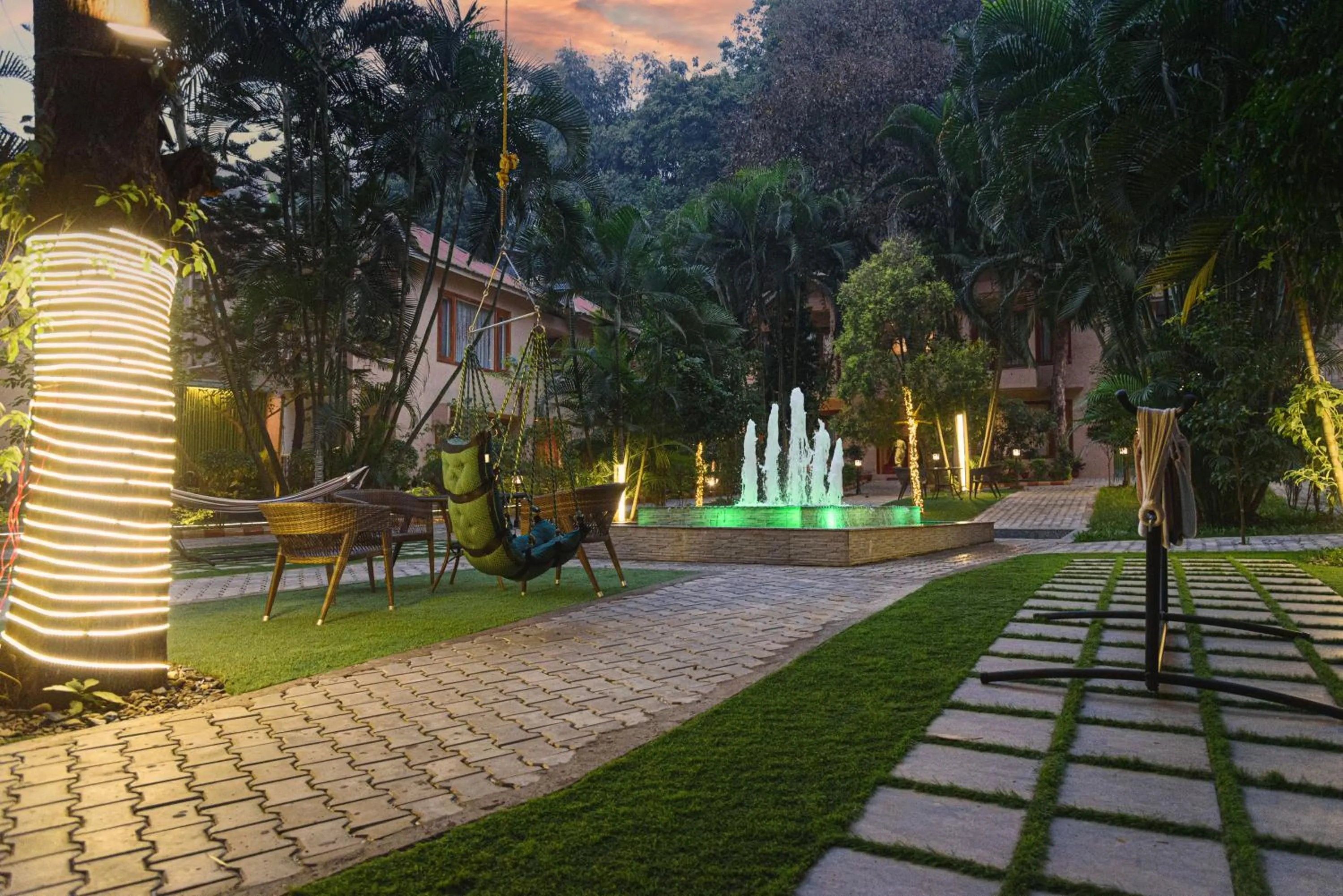 Garden in The Greenwood Resort, Guwahati