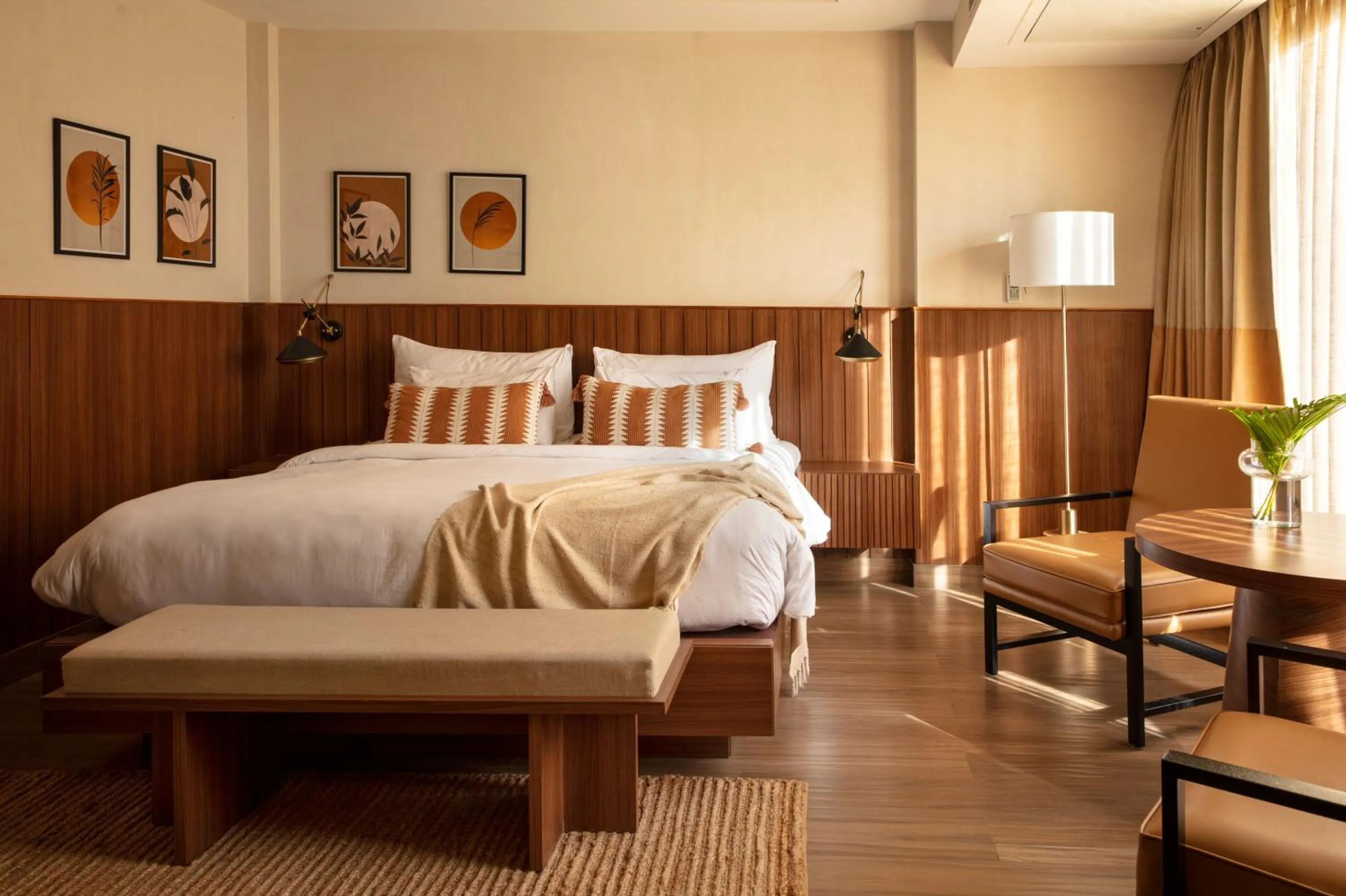 Bed in The Greenwood Resort, Guwahati