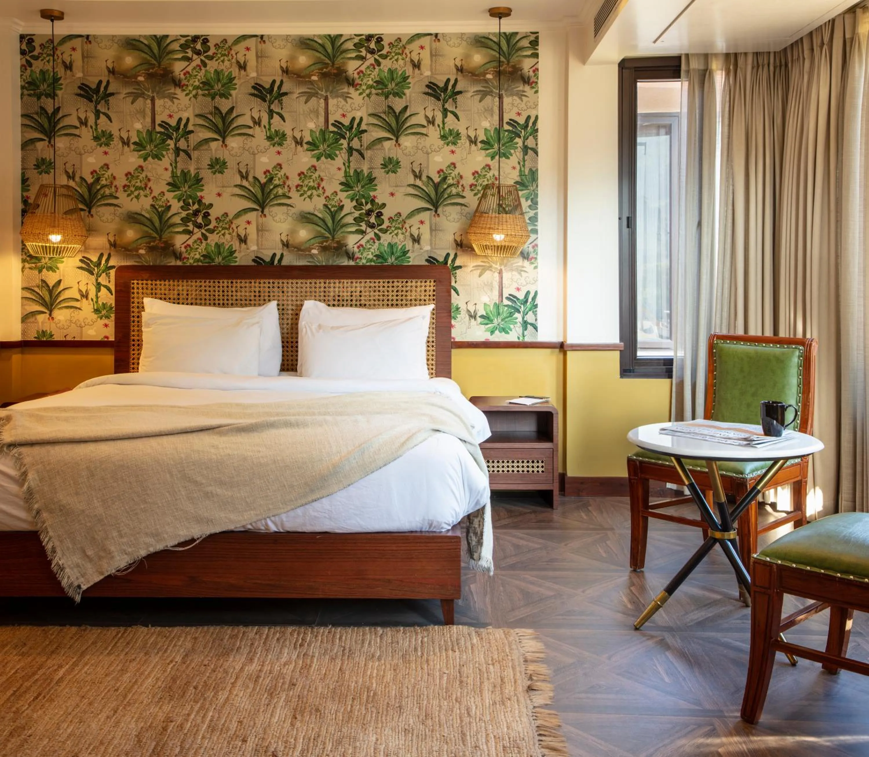 Bed in The Greenwood Resort, Guwahati