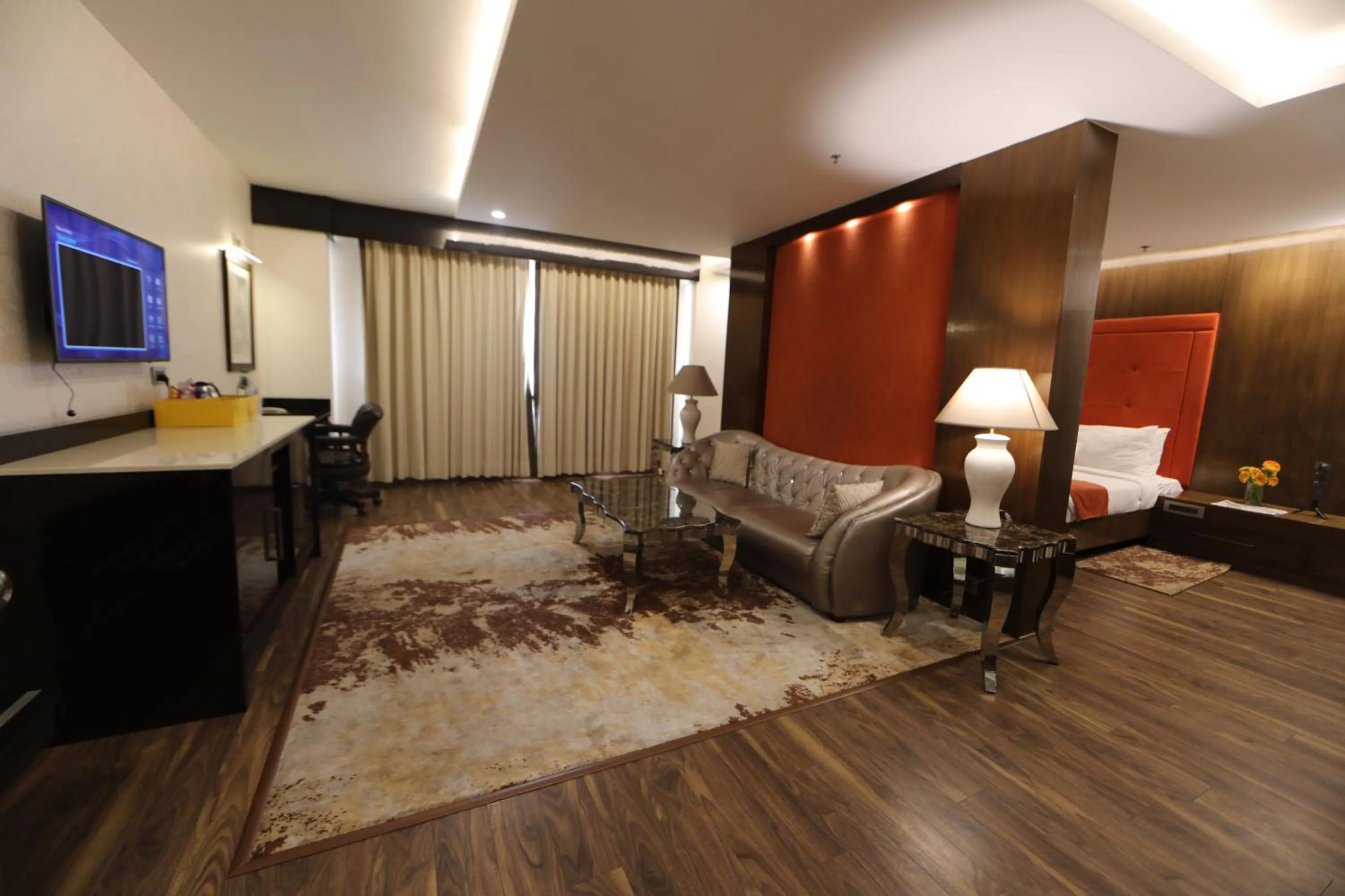 Living room in Zone by The Park, Jammu