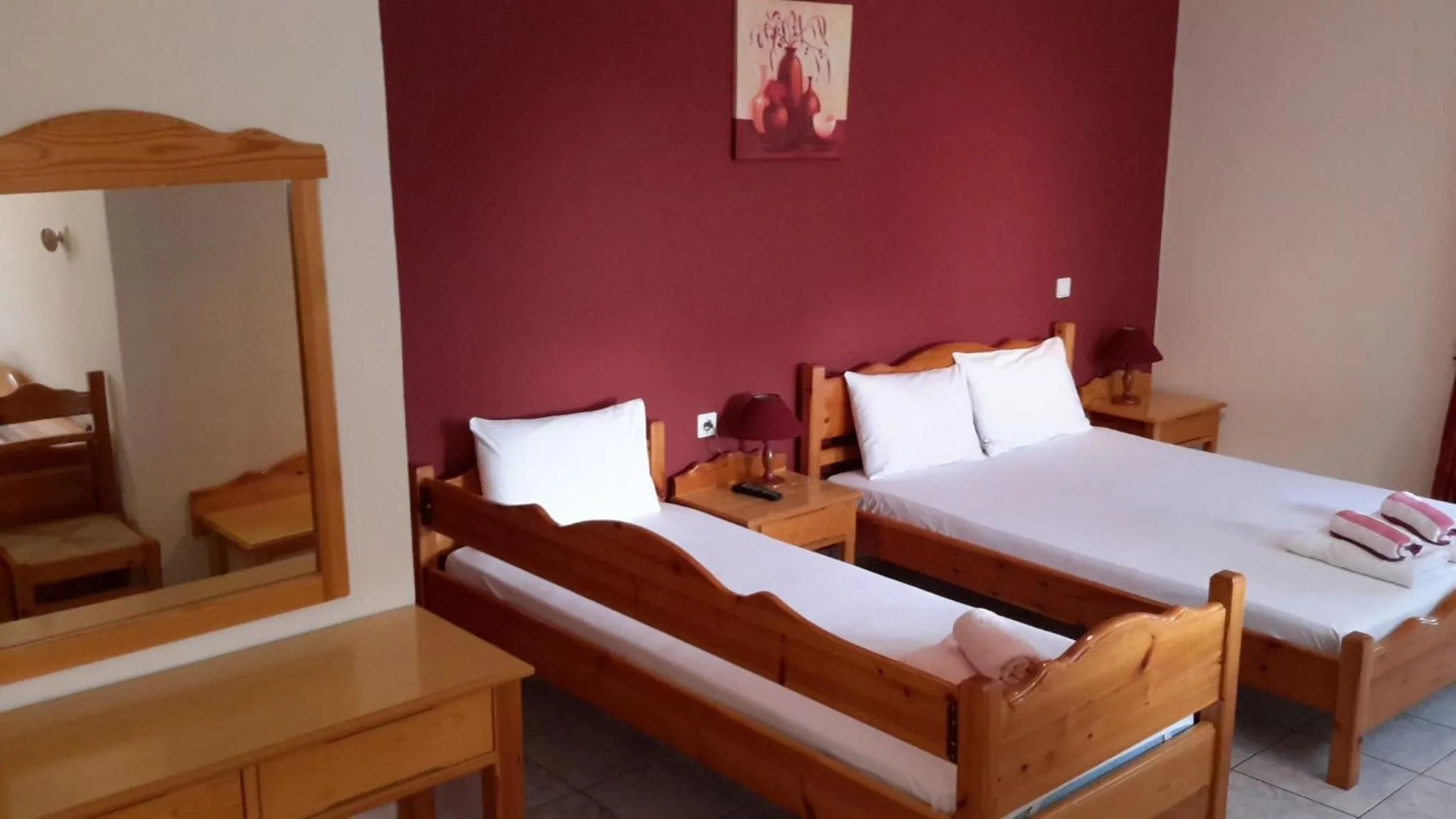 Bedroom, Bed in Delphin Rooms Sivota