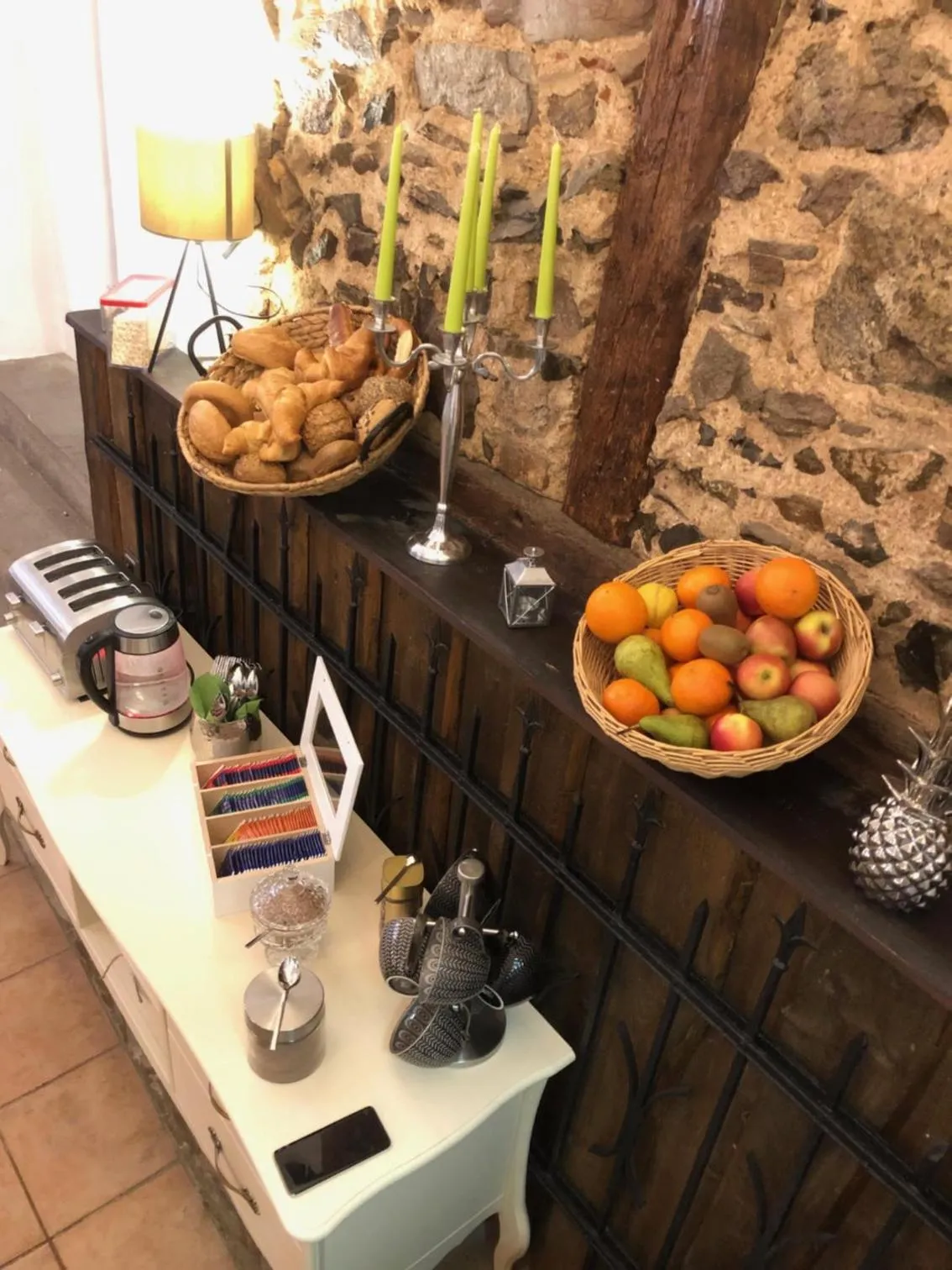 Continental breakfast in Designpension Traumschloss Hotel Garni
