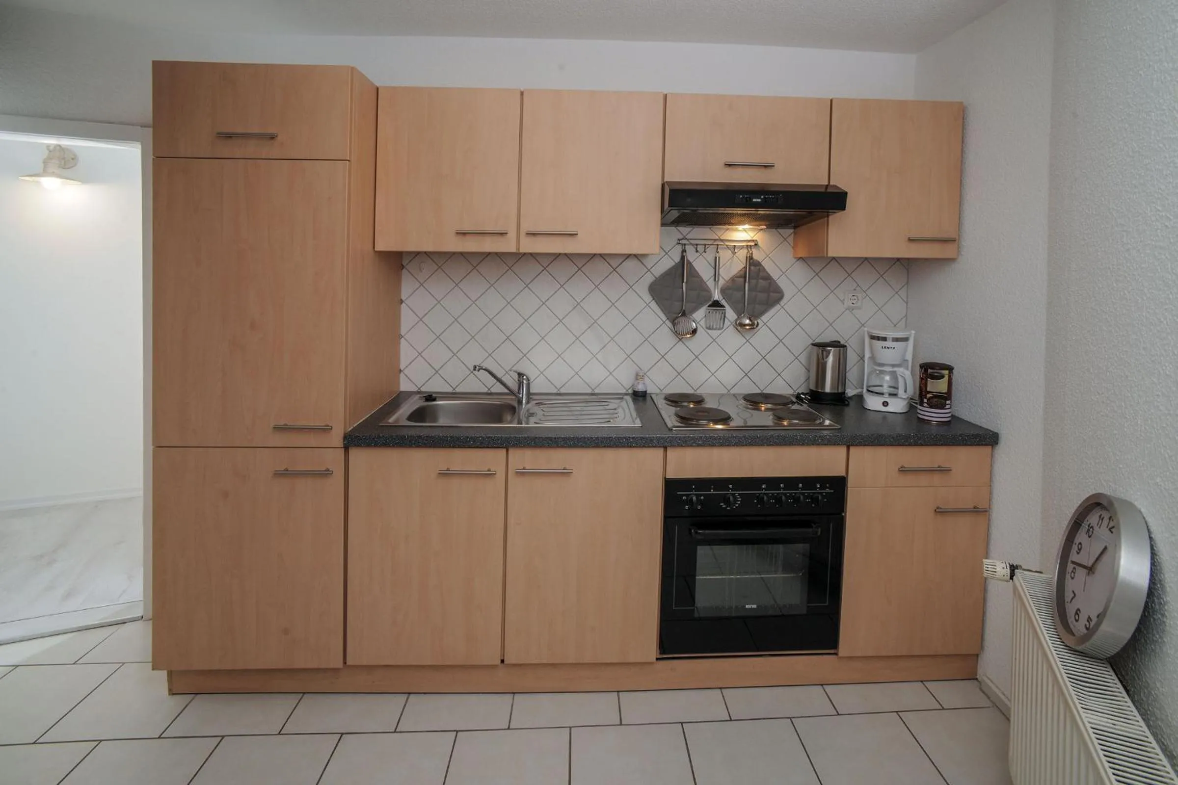 Kitchen or kitchenette in Designpension Traumschloss Hotel Garni