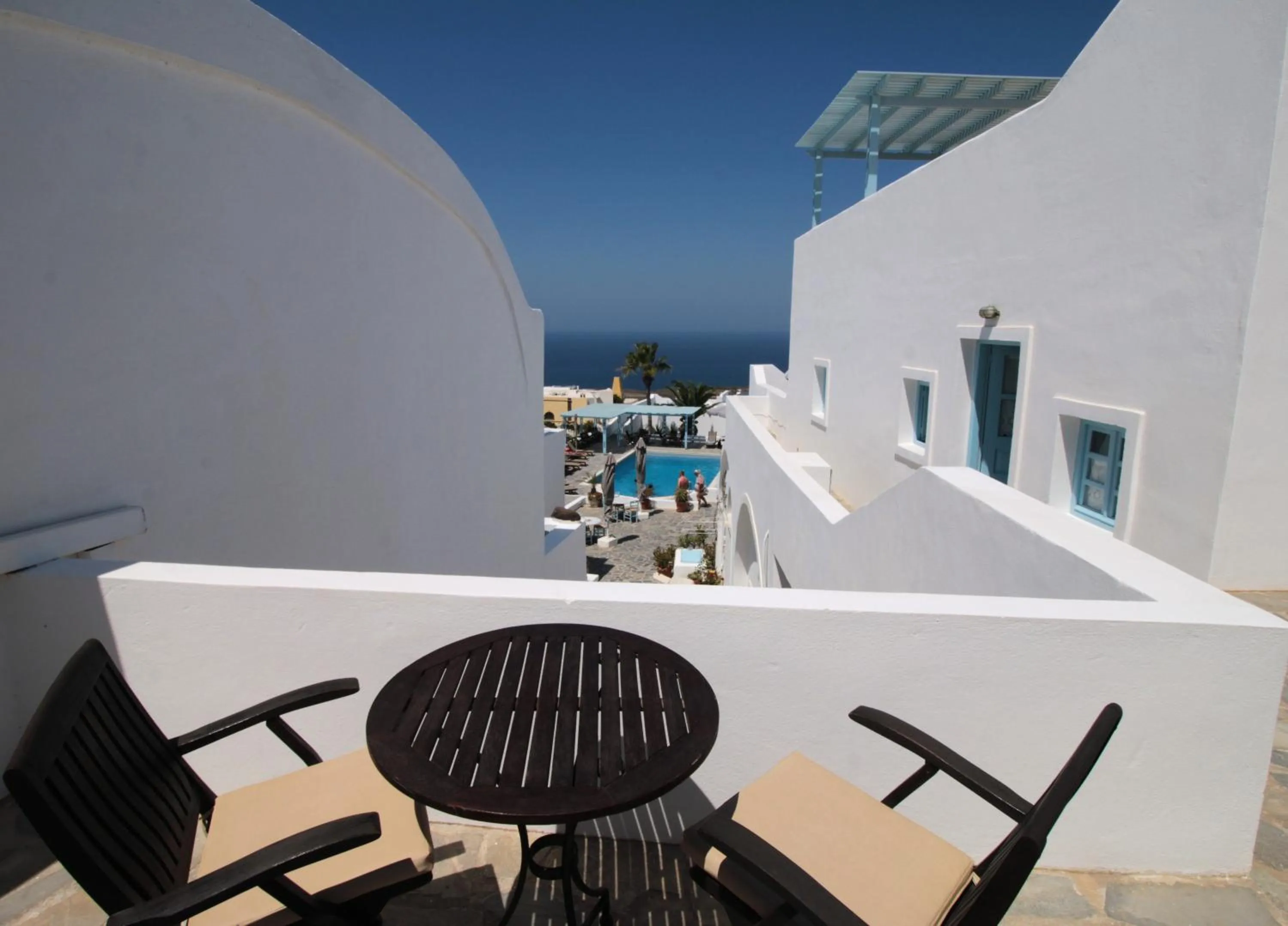 Balcony/Terrace in Aethrio Sunset Village - Oia