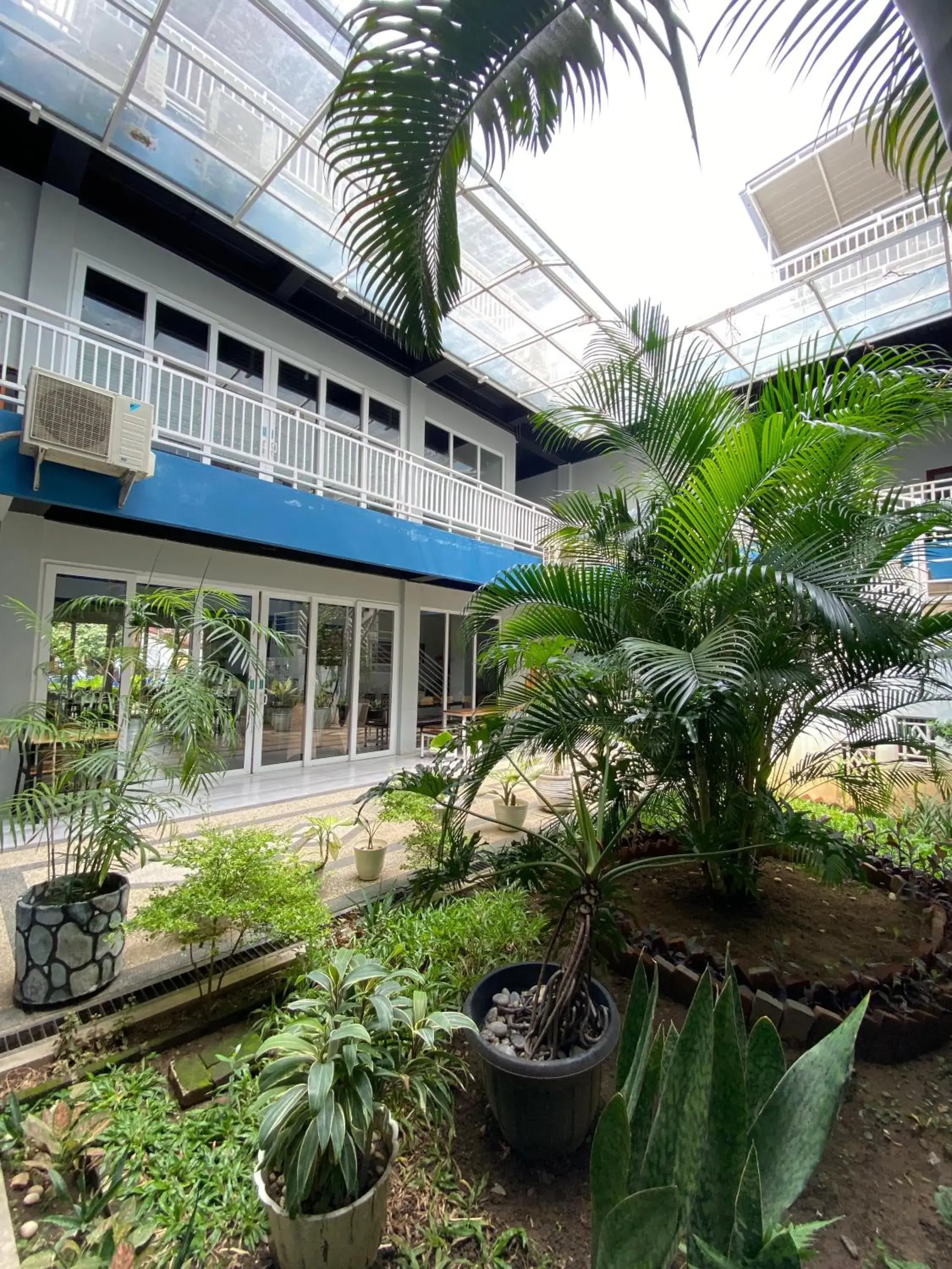 Garden view in Grand Mahoni Hotel Garden view in Grand Mahoni Hotel