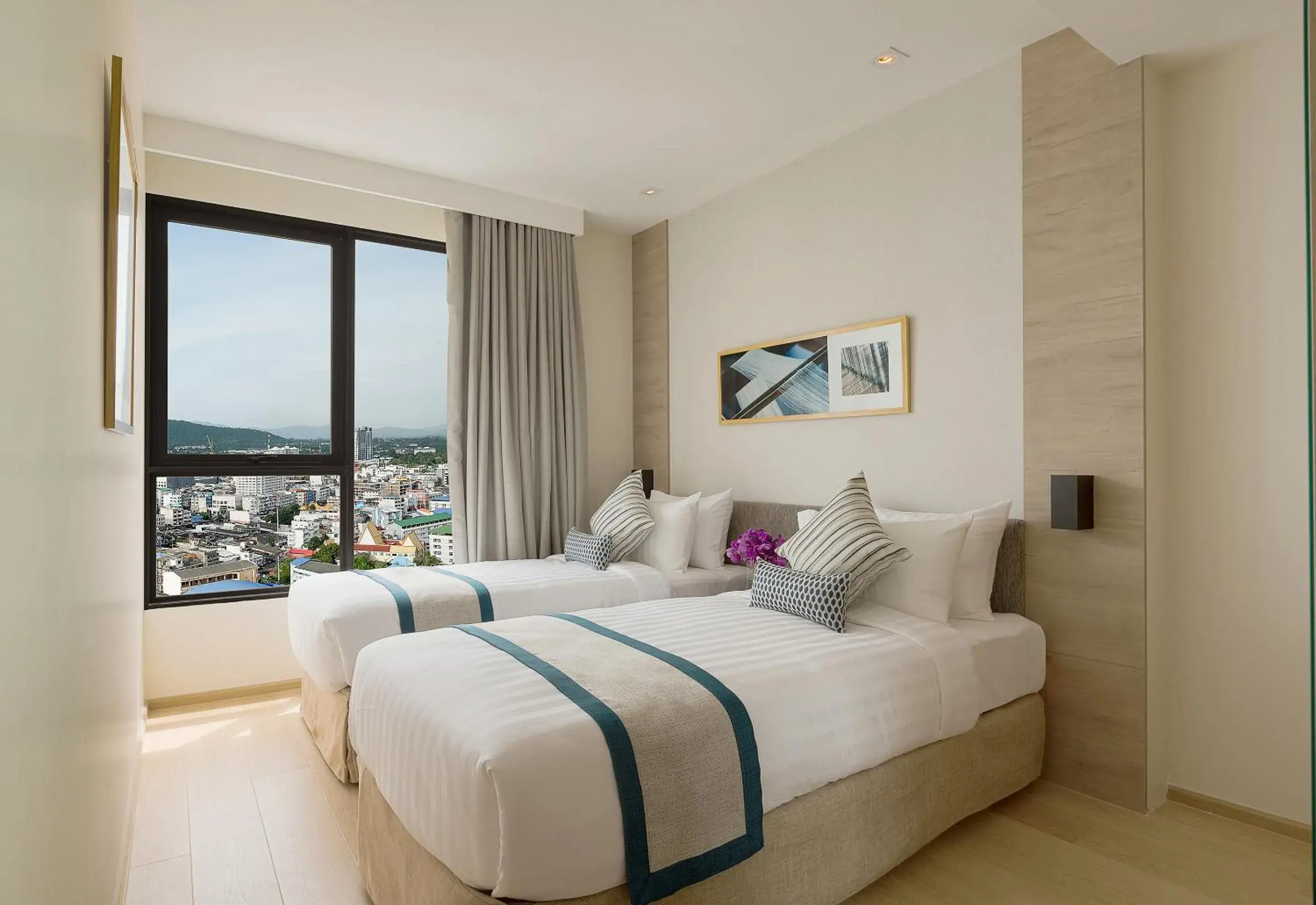 Bedroom, Bed in Somerset Harbourview Sri Racha Bedroom, Bed in Somerset Harbourview Sri Racha