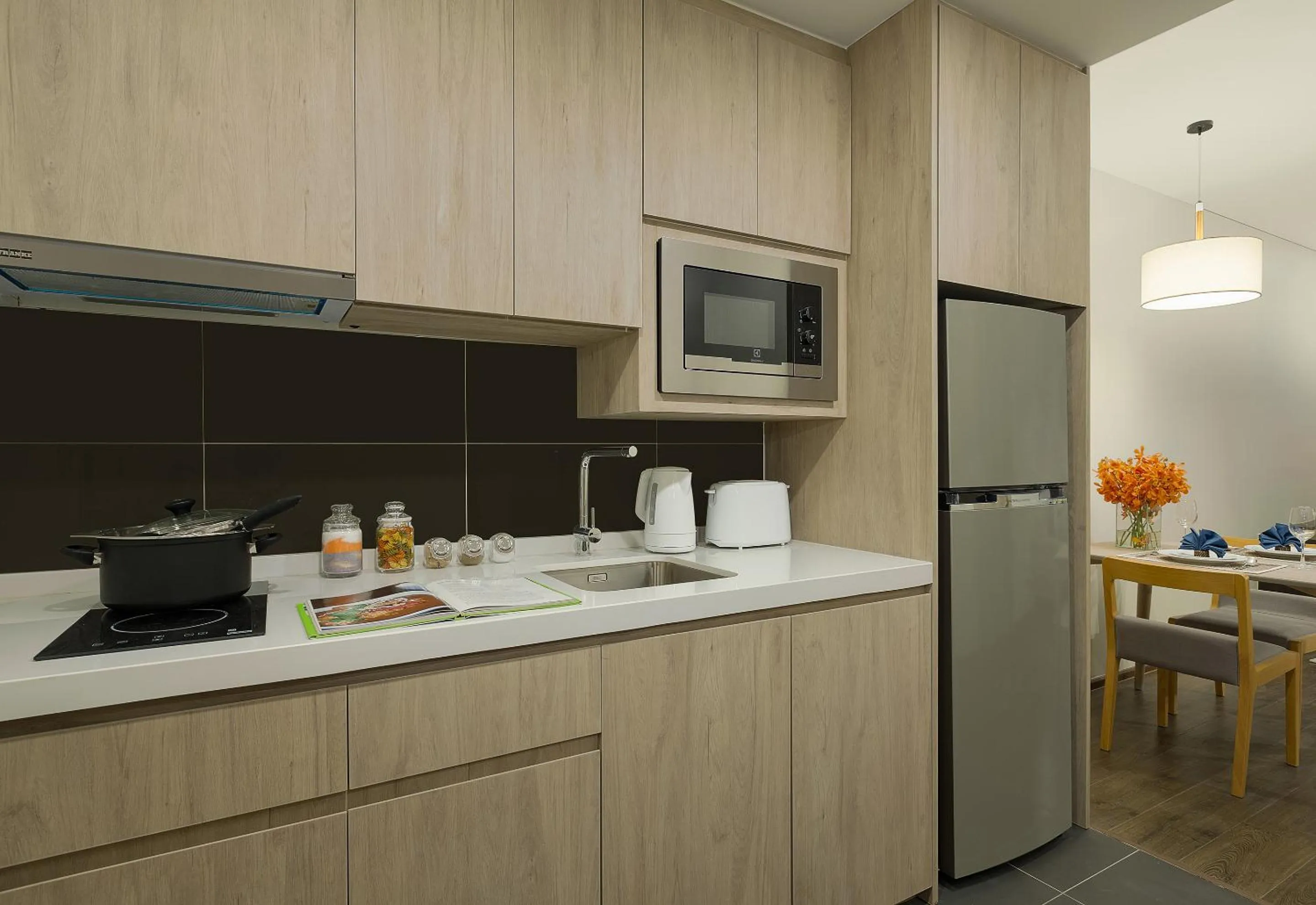 Kitchen or kitchenette in Somerset Harbourview Sri Racha