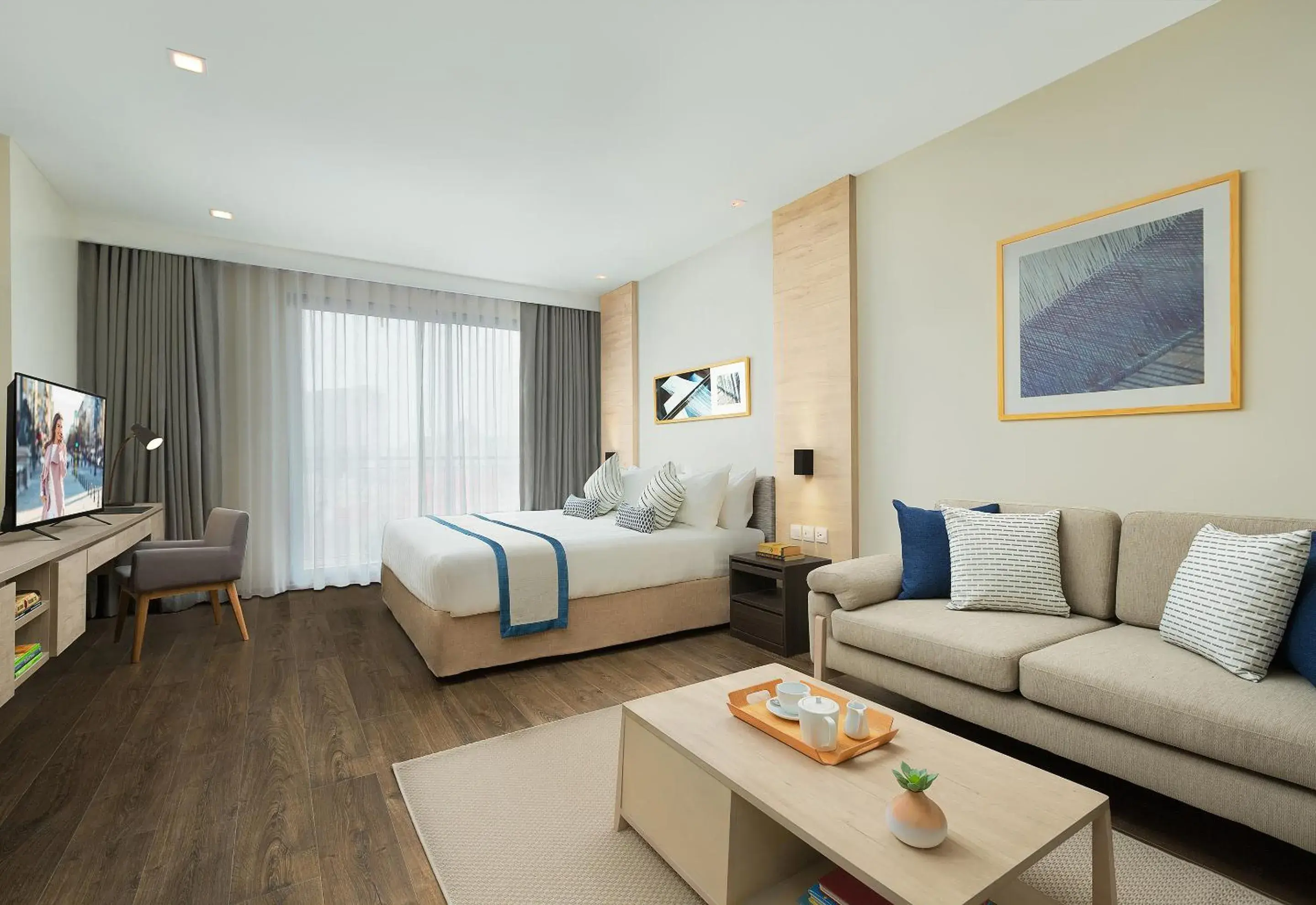 Photo of the whole room, Bed in Somerset Harbourview Sri Racha Photo of the whole room, Bed in Somerset Harbourview Sri Racha