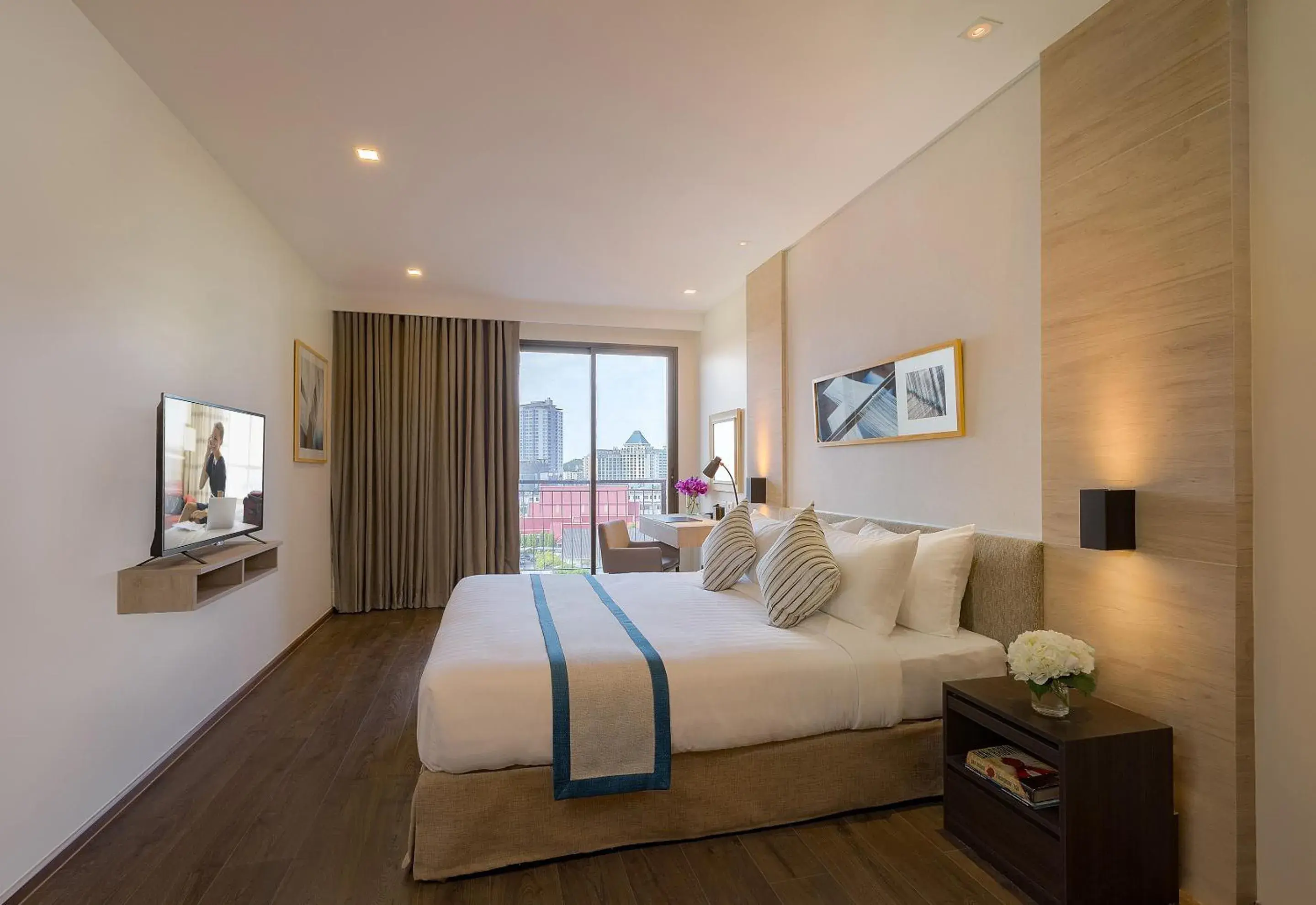 Bedroom, Bed in Somerset Harbourview Sri Racha Bedroom, Bed in Somerset Harbourview Sri Racha