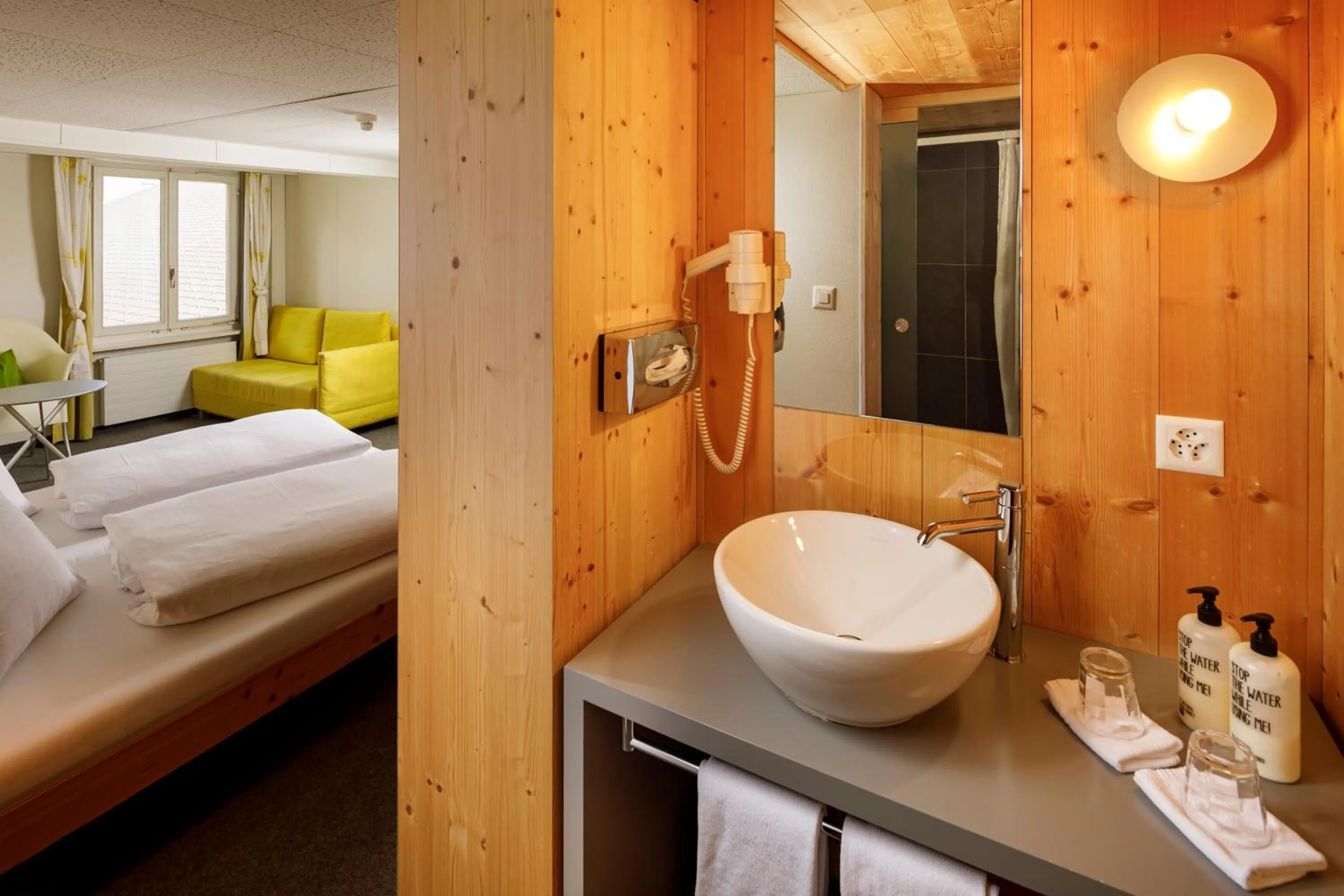 Photo of the whole room, Bed in Hirschen Guesthouse - Village Hotel