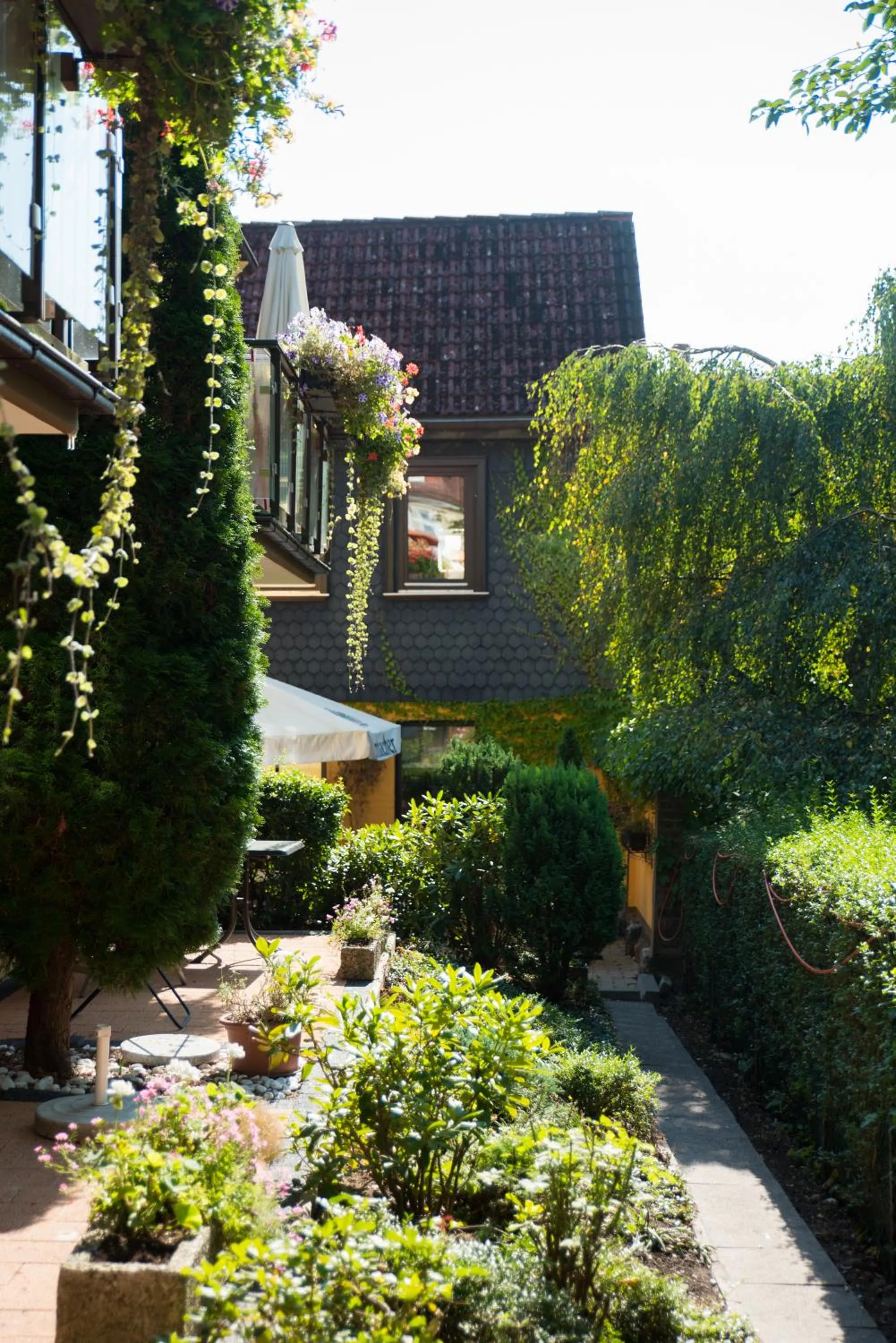 Garden in Ferienapartments Schnibbe