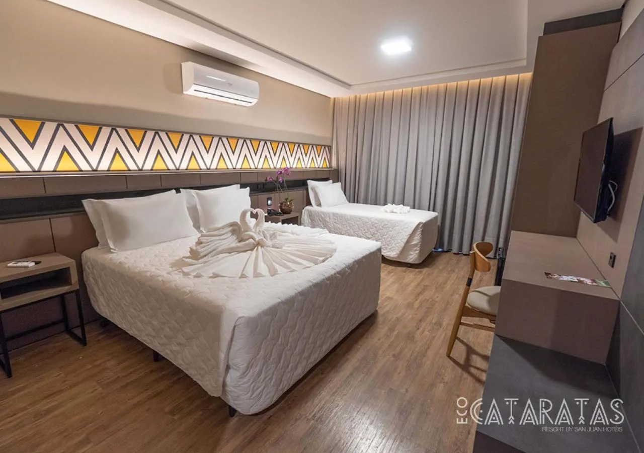 Bedroom, Bed in Complexo Eco Cataratas Resort by SJ