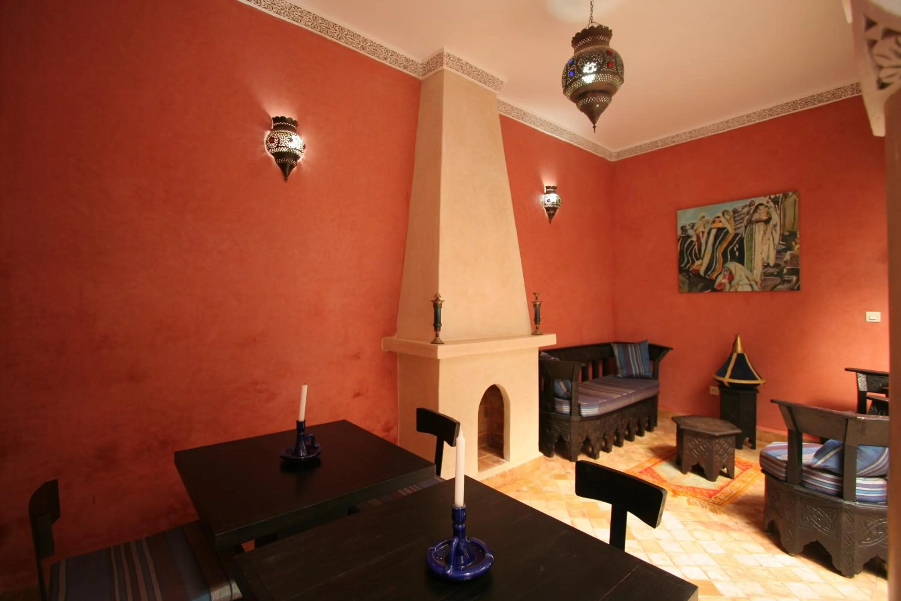 Communal lounge/ TV room in Riad Morgane