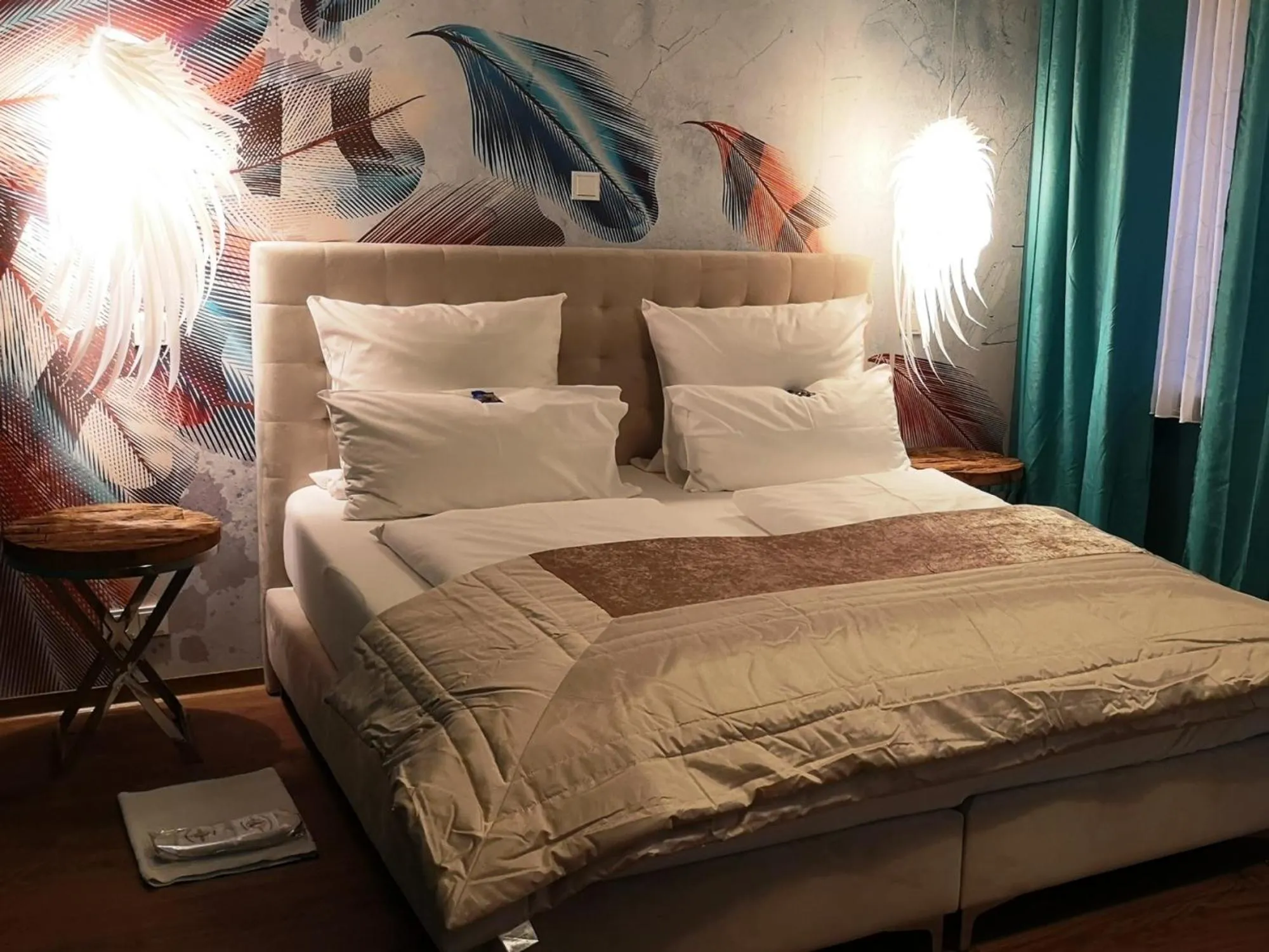 Bed in Boutique Hotel & Bio Wirtshaus Schwarzer Bock