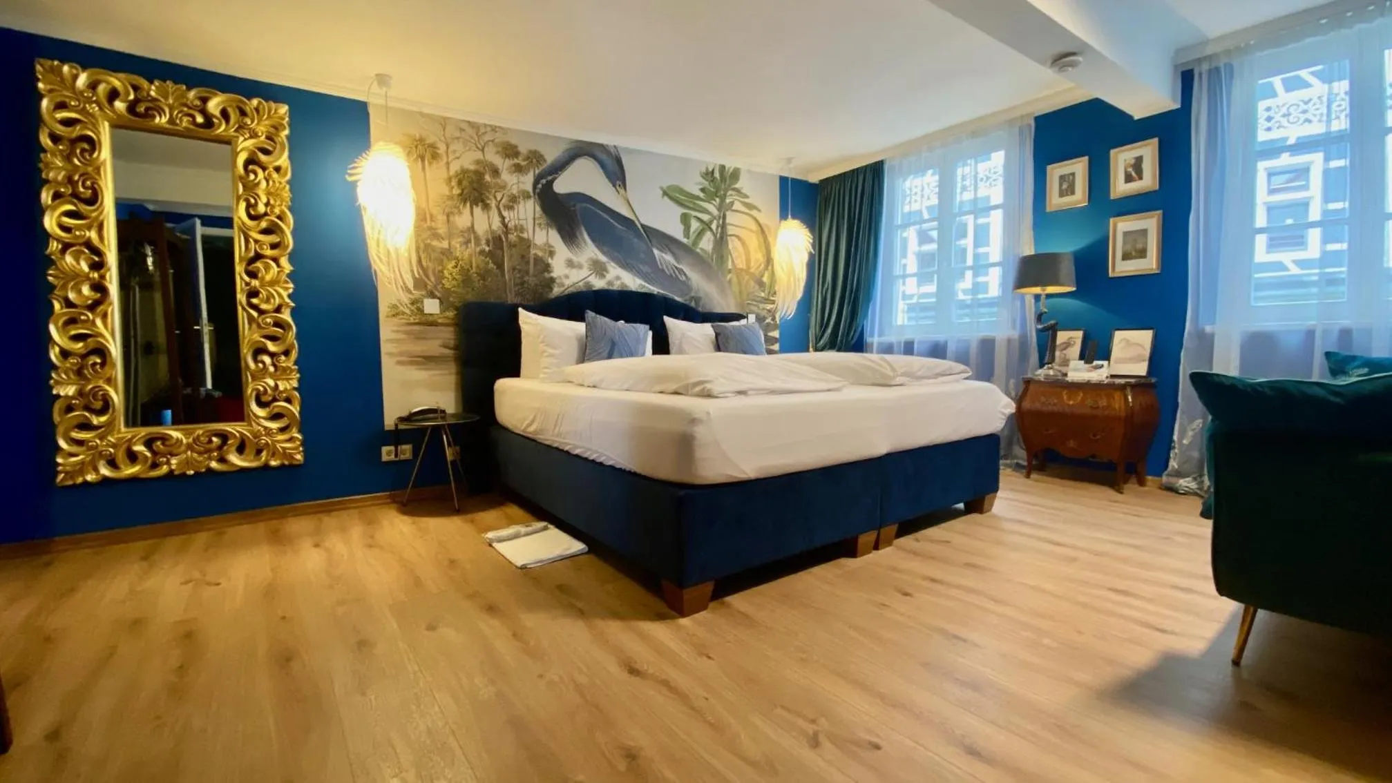 Bedroom, Bed in Boutique Hotel & Bio Wirtshaus Schwarzer Bock