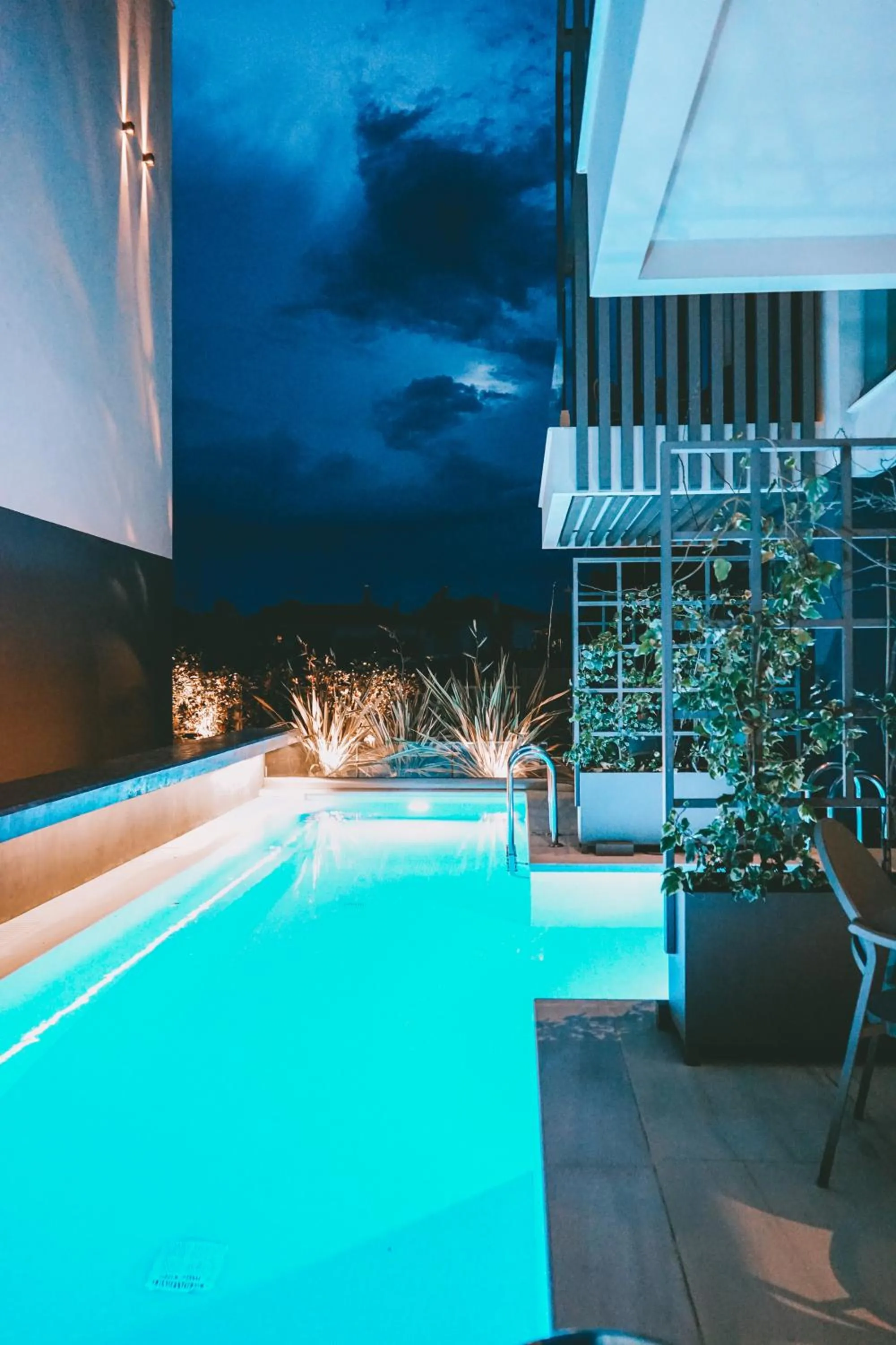 Pool view in Serenity Suites