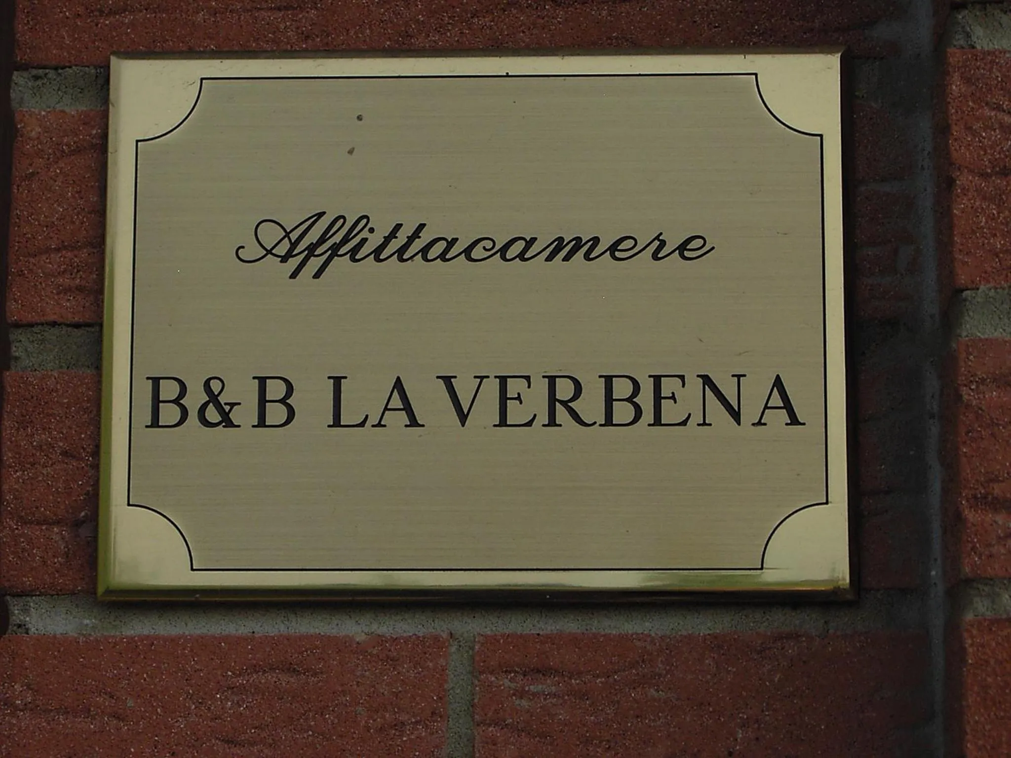 Decorative detail in B&B La Verbena