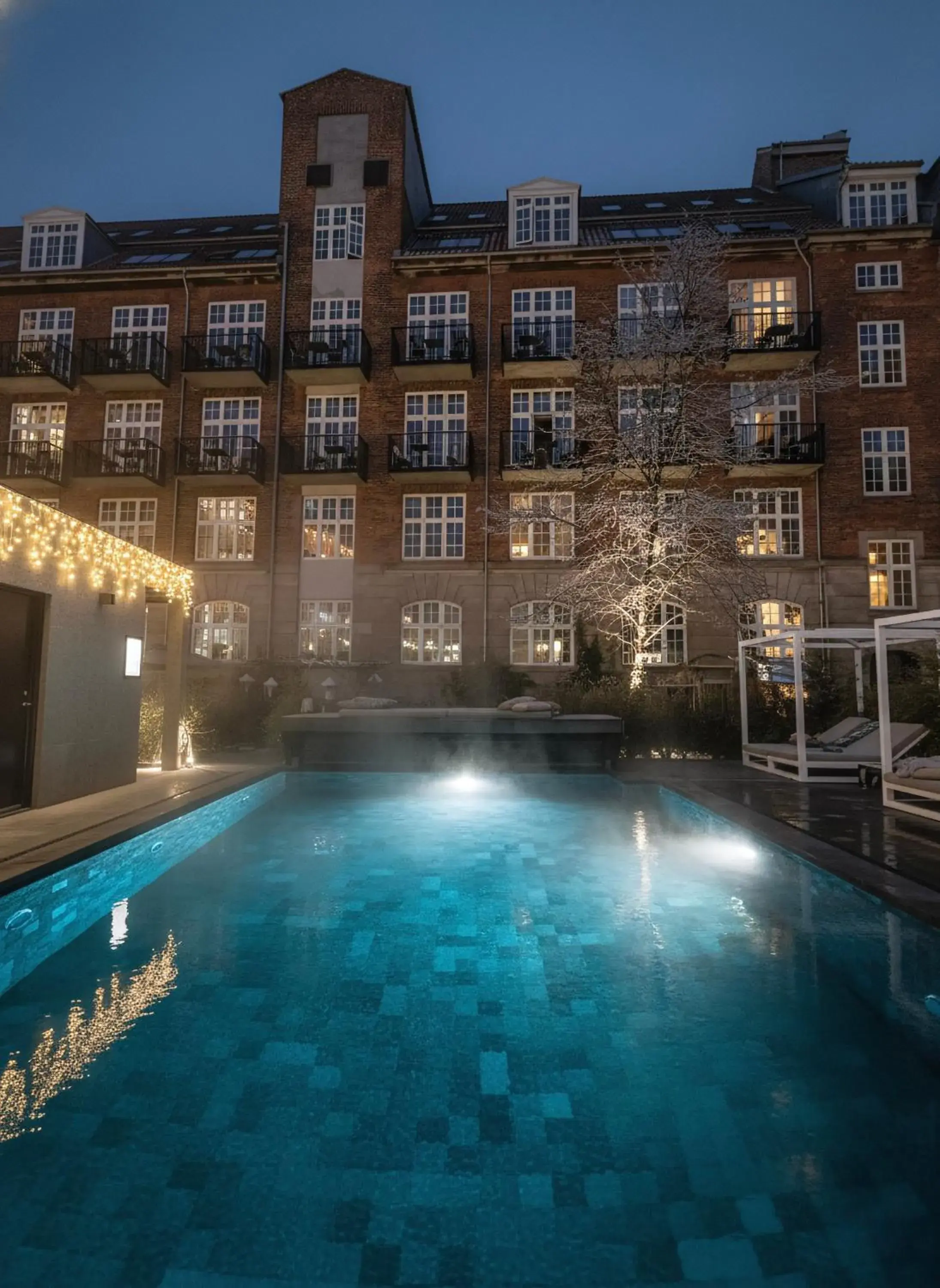 Swimming pool in Bryggen Guldsmeden Swimming pool in Bryggen Guldsmeden