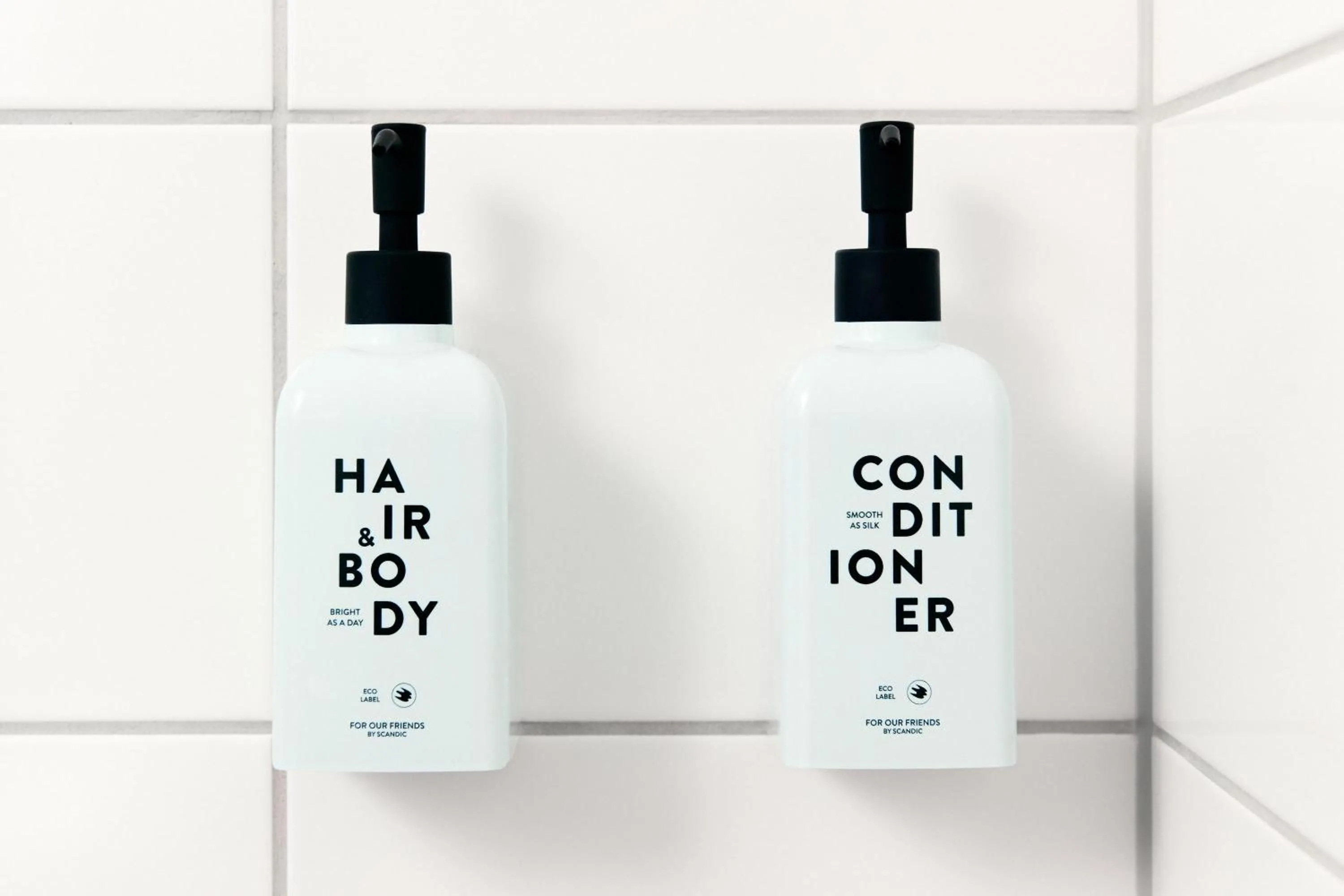 Bathroom in Scandic Hallandia