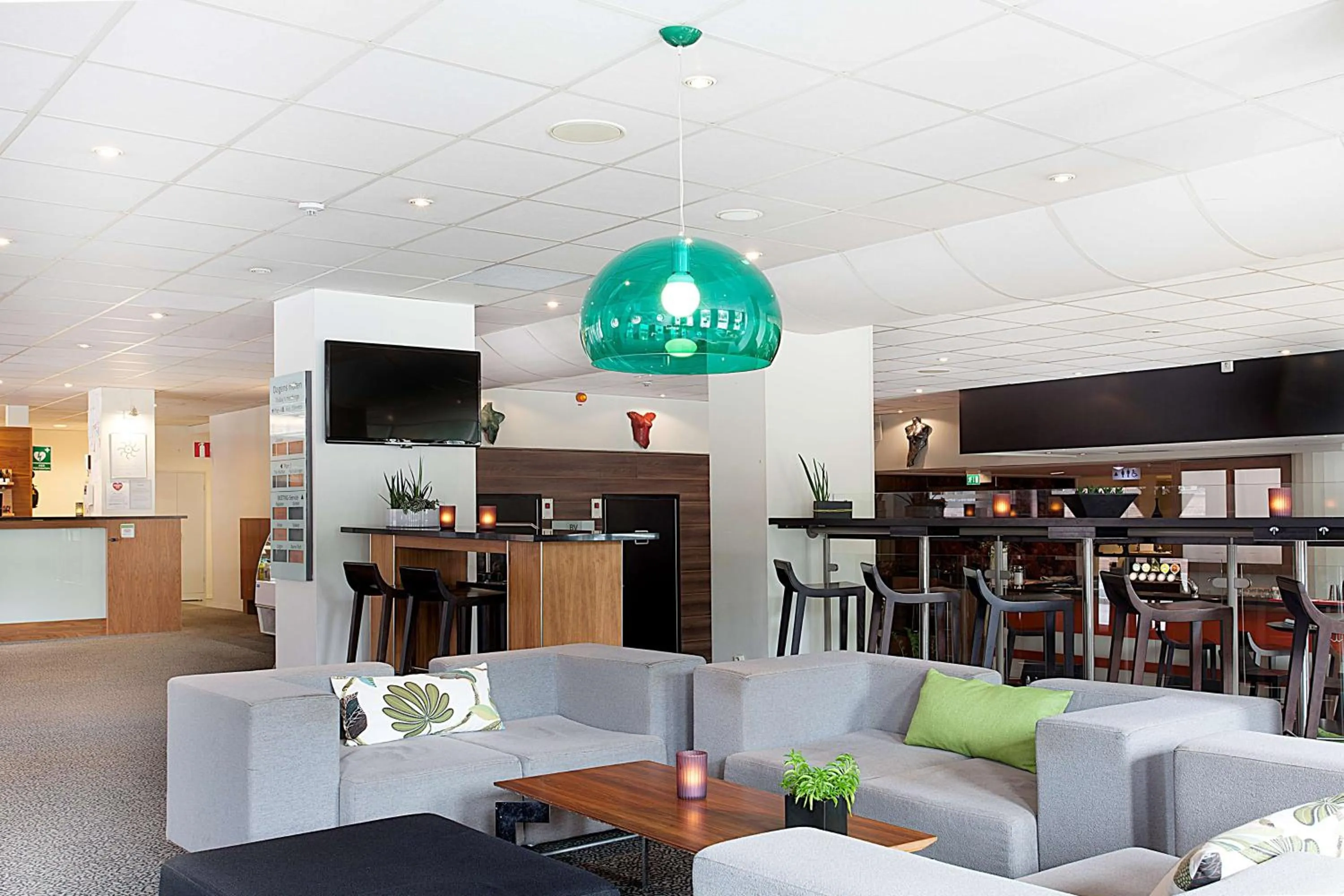 Lobby or reception in Scandic Hallandia
